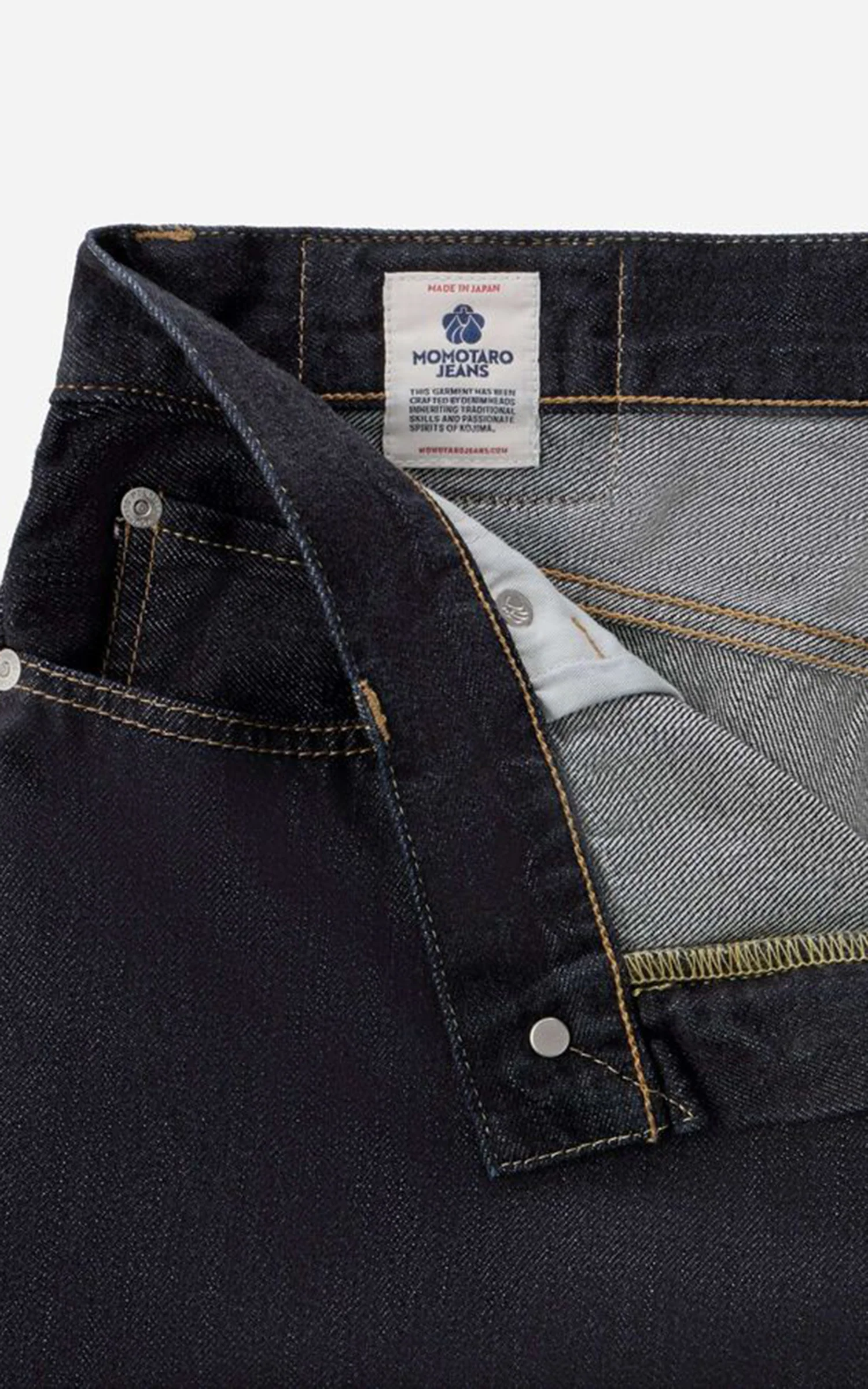 MOMOTARO JEANS MXJE1506 #400 Wide Denim Indigo 11oz - Image 4