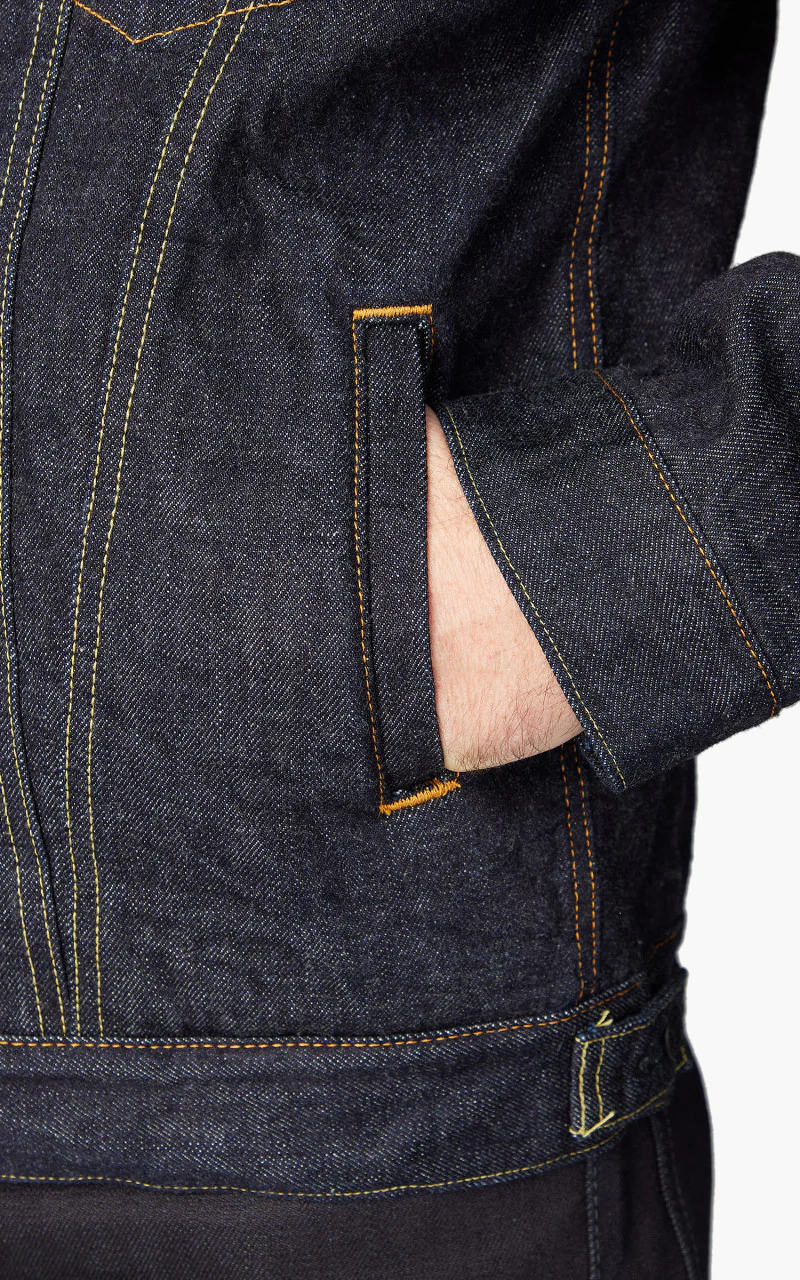 Momotaro Jeans MXOT1102 Selvedge Denim Boa Jacket 15.7oz - Image 6