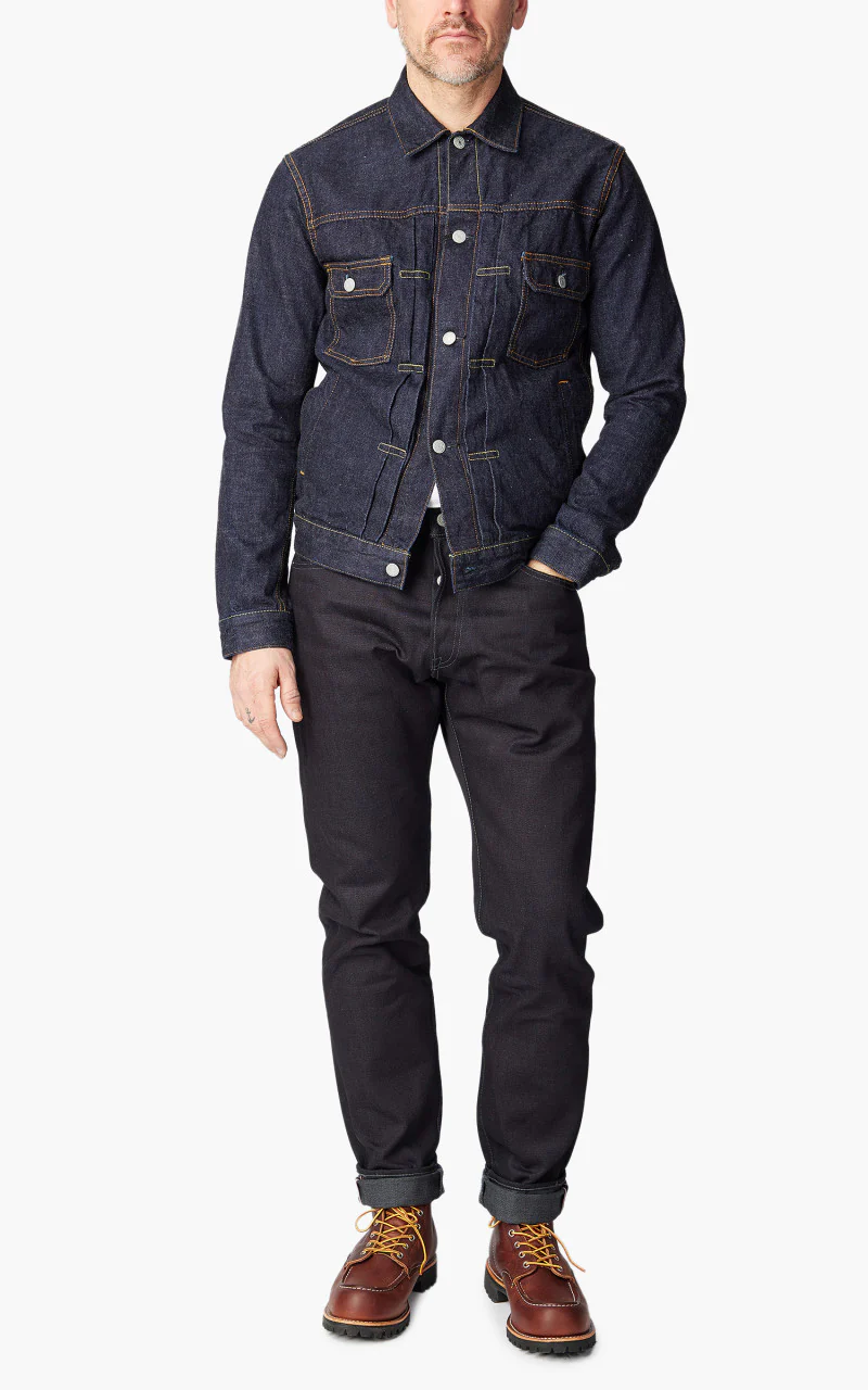Momotaro Jeans MXOT1104 Zimbabwe Cotton Selvedge Denim Jacket 13oz - Image 2