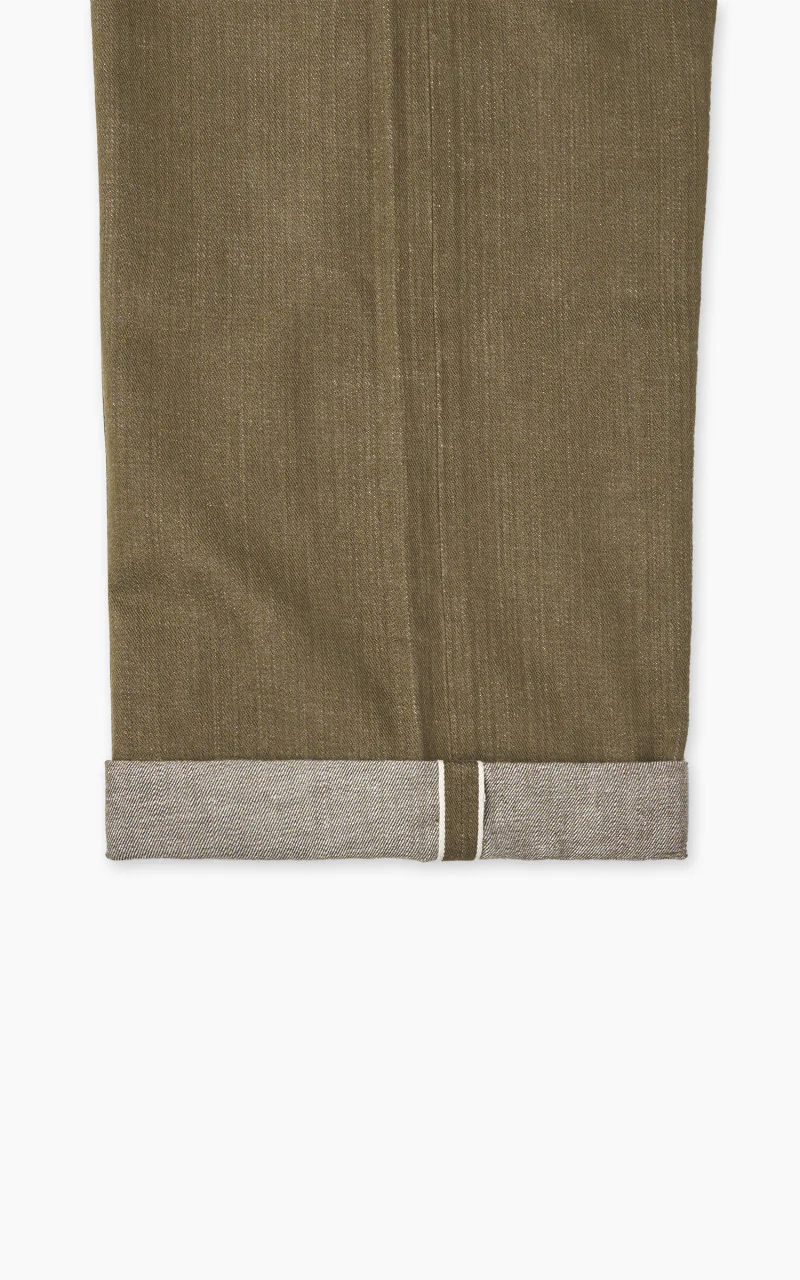Momotaro Jeans MXPT1016 Selvedge Military Pants Army Green 10.5oz - Image 6