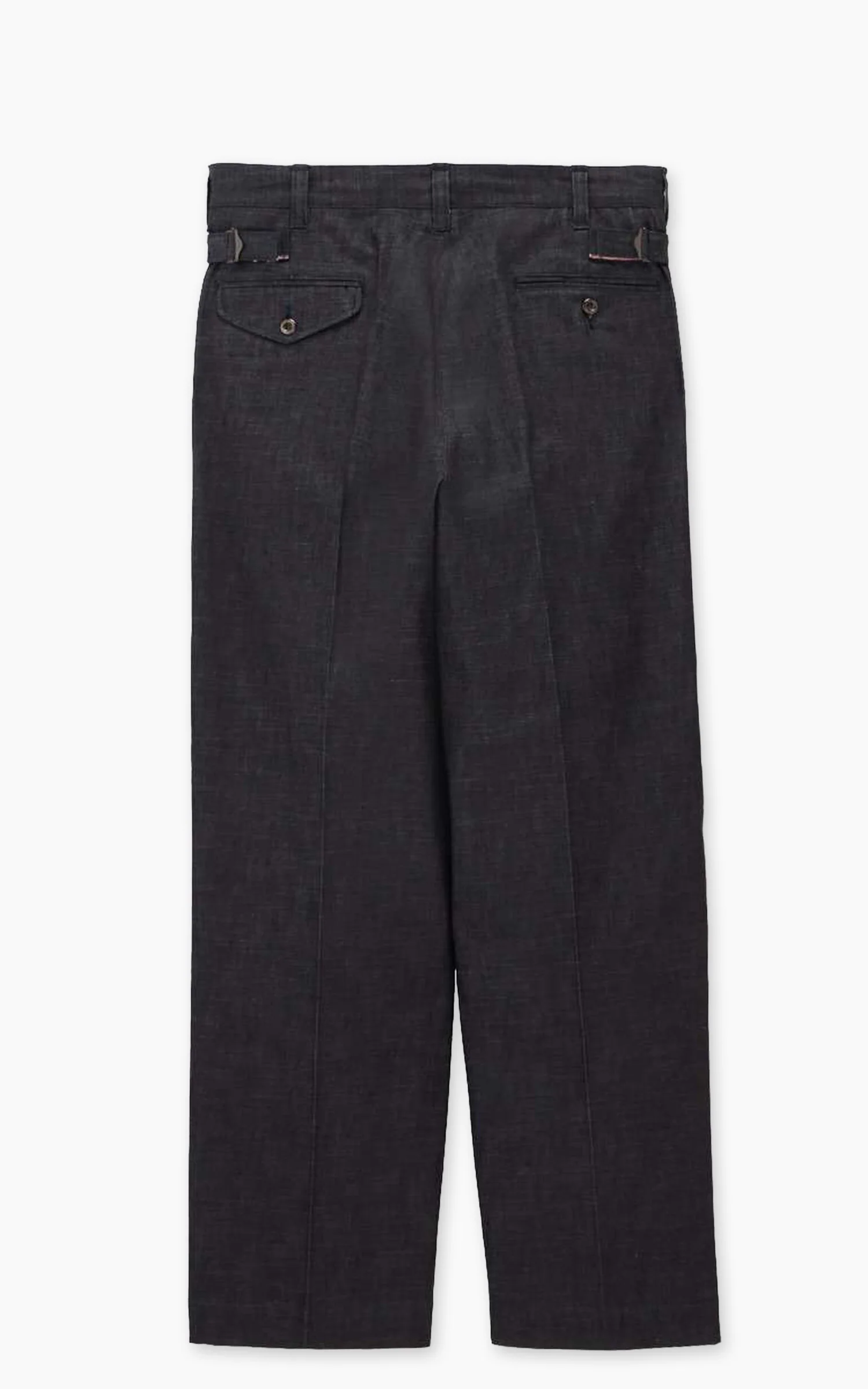 MOMOTARO JEANS MXPT6000 Pleated Selvedge Denim Trouser 8oz - Image 3