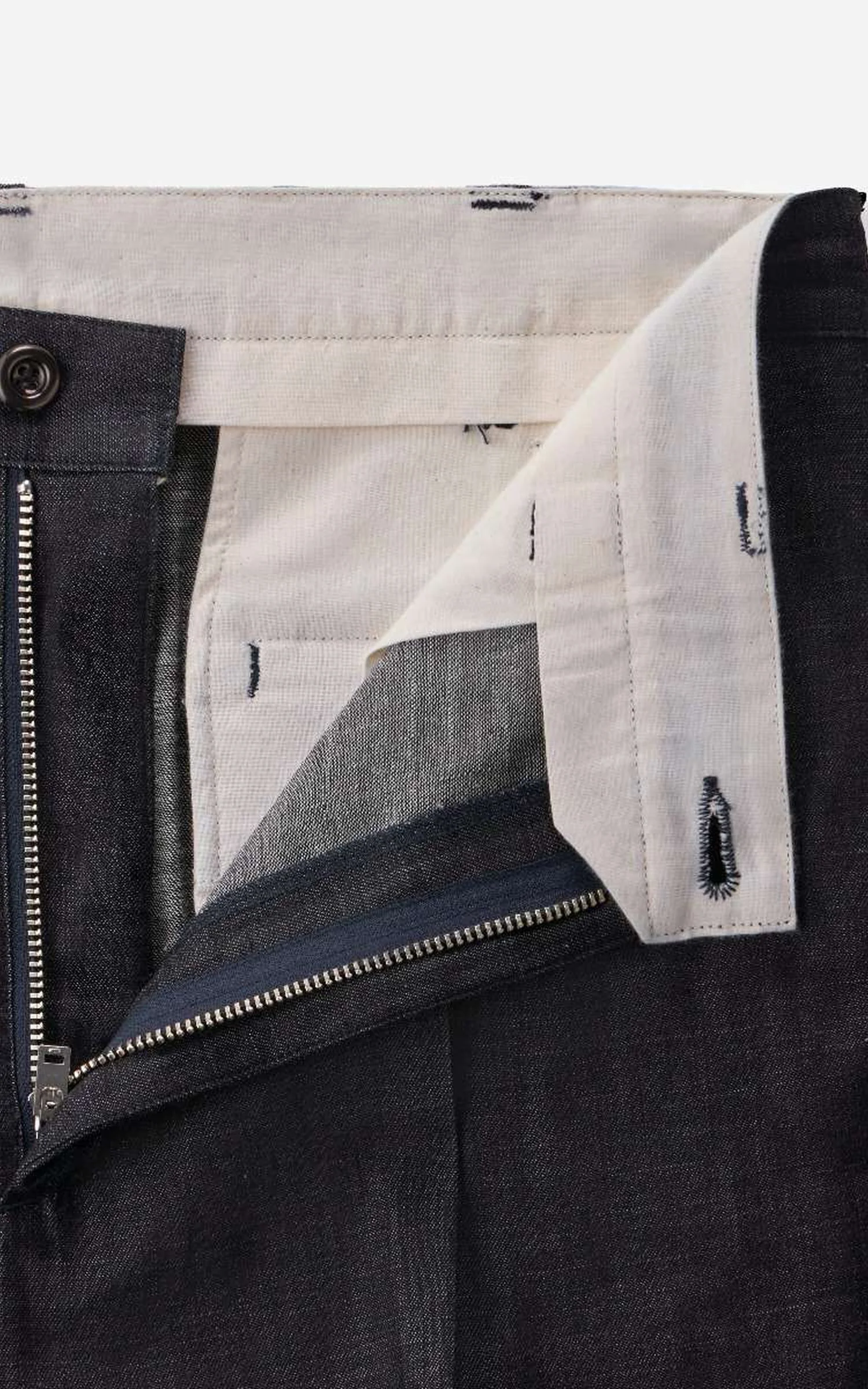MOMOTARO JEANS MXPT6000 Pleated Selvedge Denim Trouser 8oz - Image 4