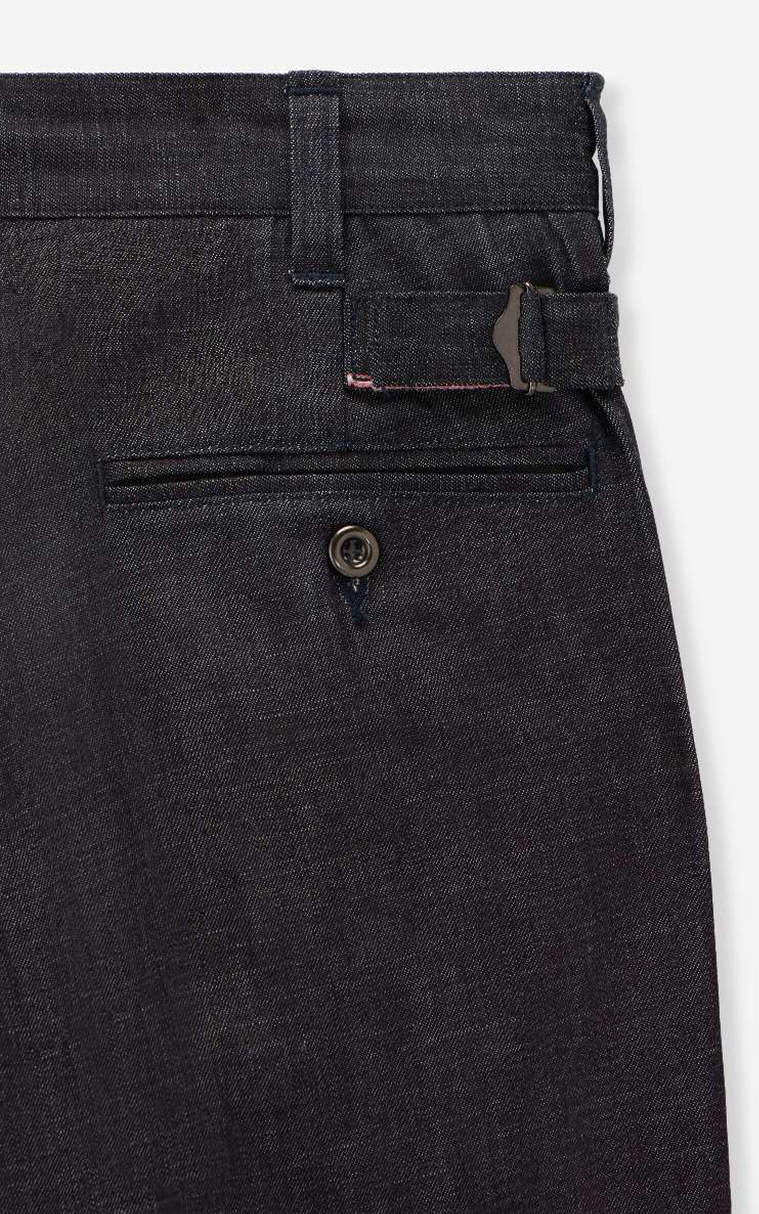 MOMOTARO JEANS MXPT6000 Pleated Selvedge Denim Trouser 8oz - Image 6