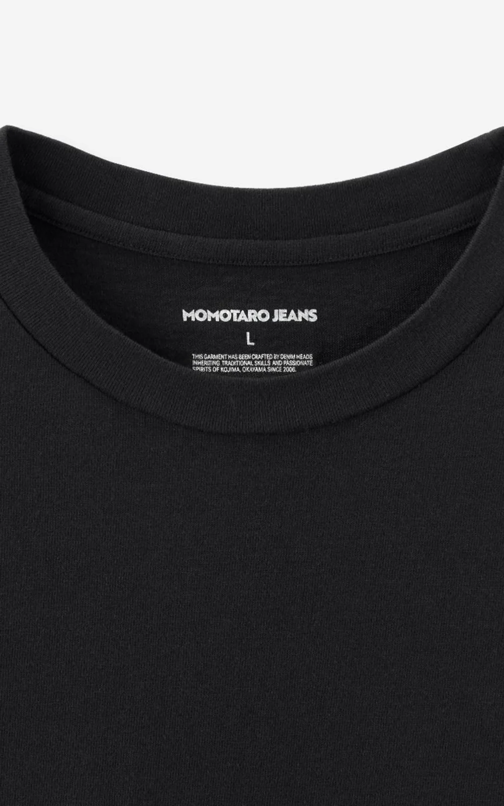 MOMOTARO JEANS MXTS1035 Heavy Ounce S/S T-Shirt Black 8.5oz - Image 5