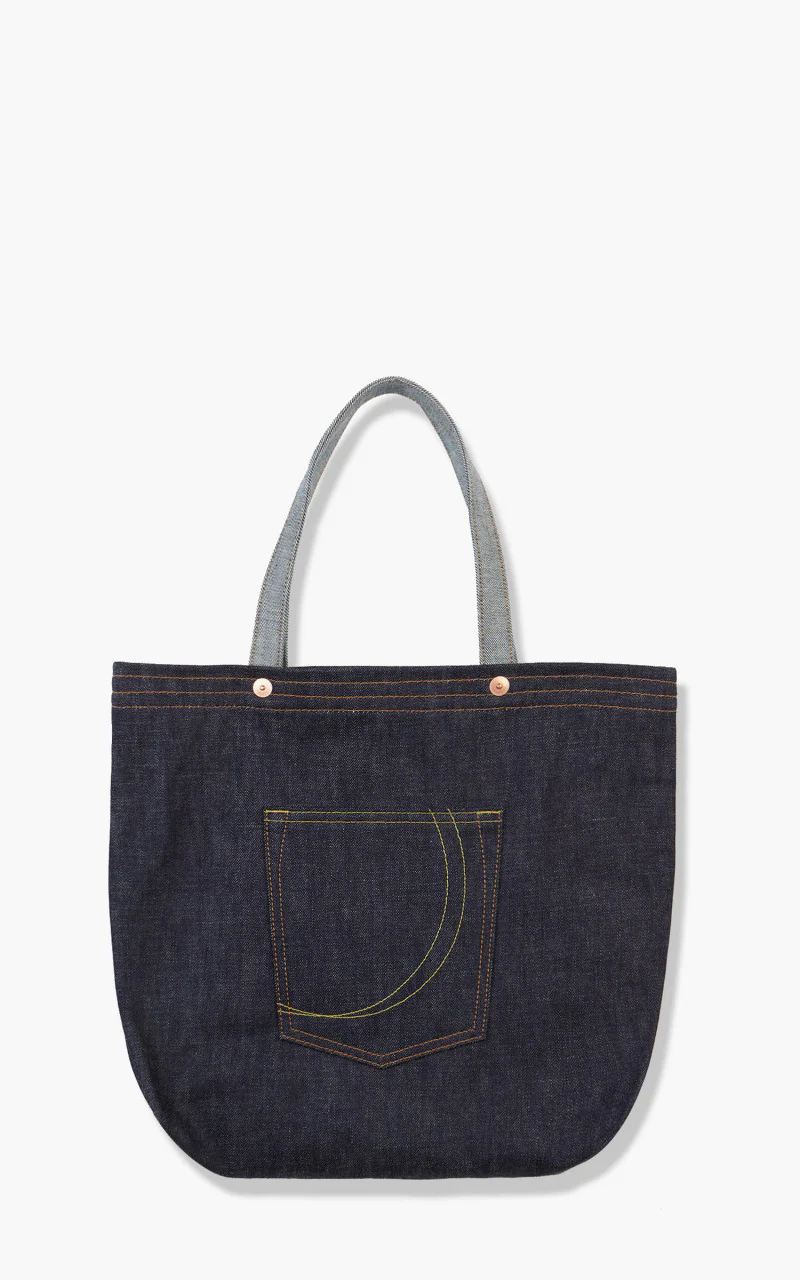 Momotaro Jeans MZBG0010 Denim Tote Bag Indigo - Image 2