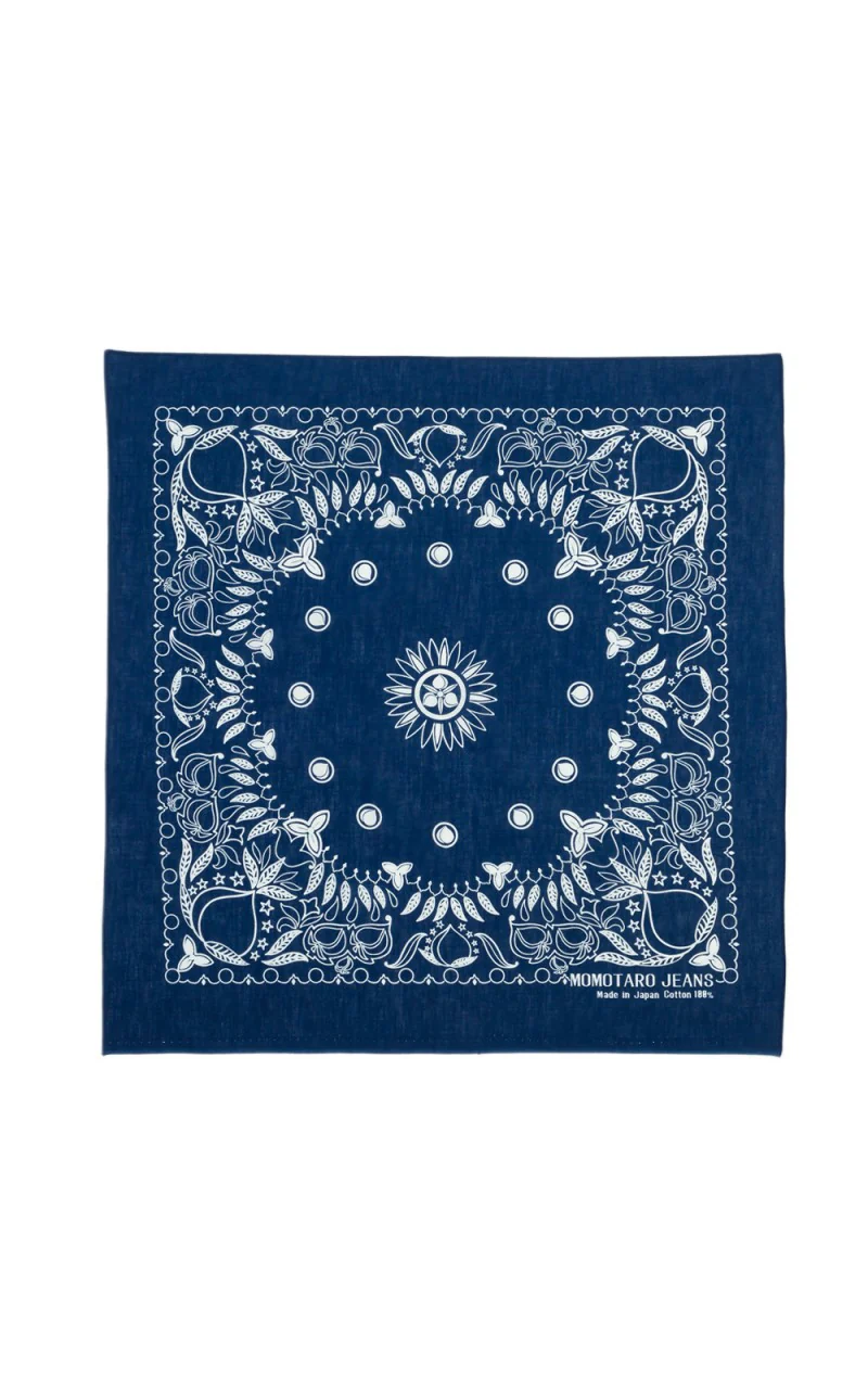 Momotaro Jeans Original Bandana Blue - Image 3