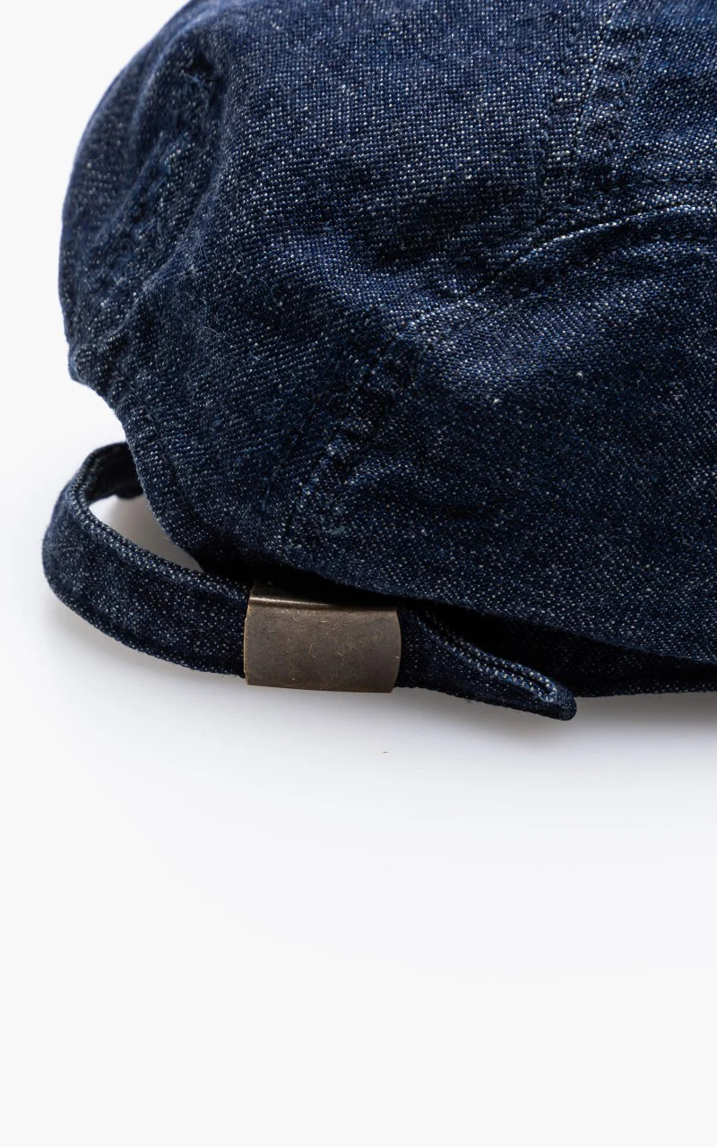 Momotaro Jeans SJ013 Denim Cap Indigo - Image 4