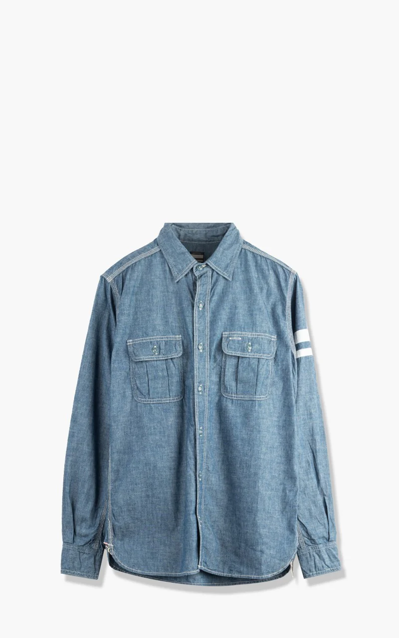 Momotaro Jeans SJ091 Chambray Shirt Indigo