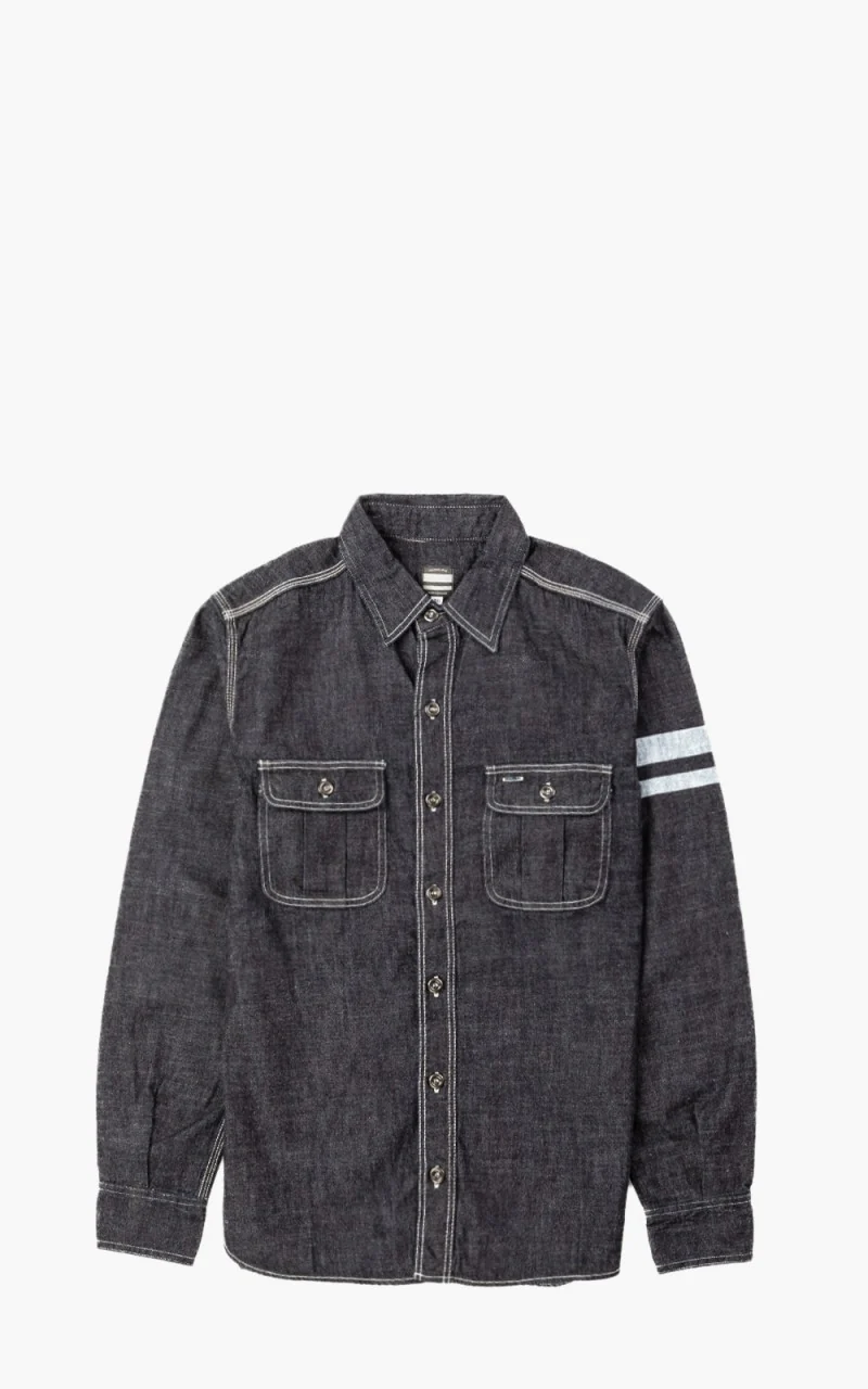 Momotaro Jeans SJ091D Selvedge Denim Work Shirt GTB