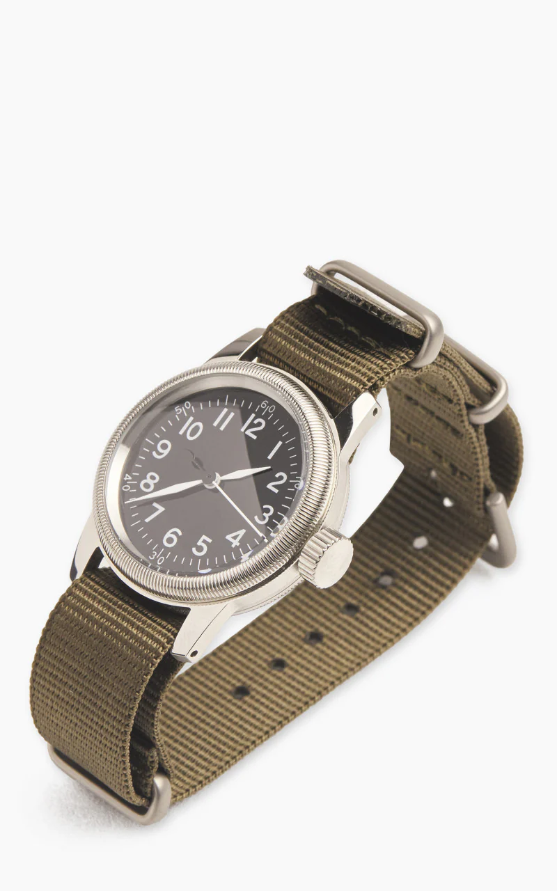 M.R.M.W. A-11 Military Watch 12H Dial Nylon Strap Black - Image 3