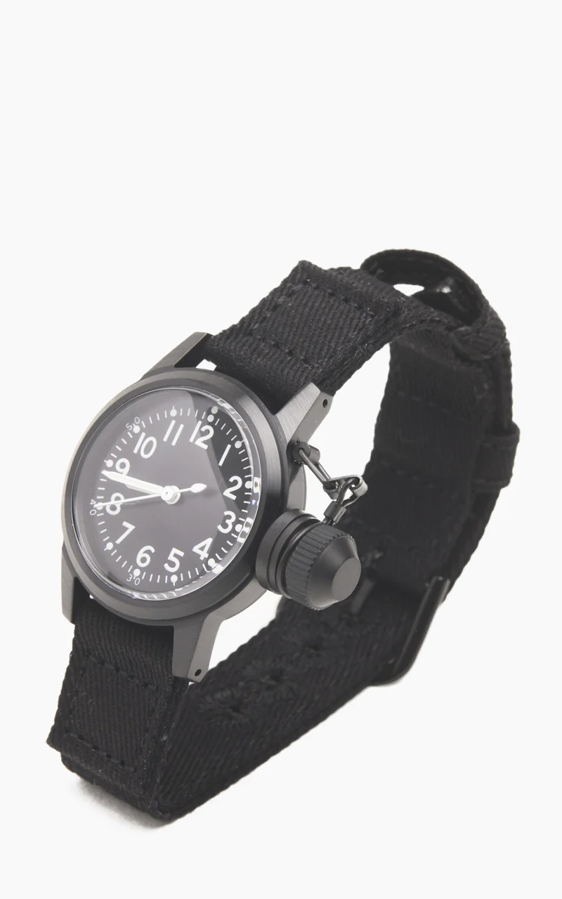 M.R.M.W. Buships Black Ops Military Watch Cotton Strap Black - Image 3