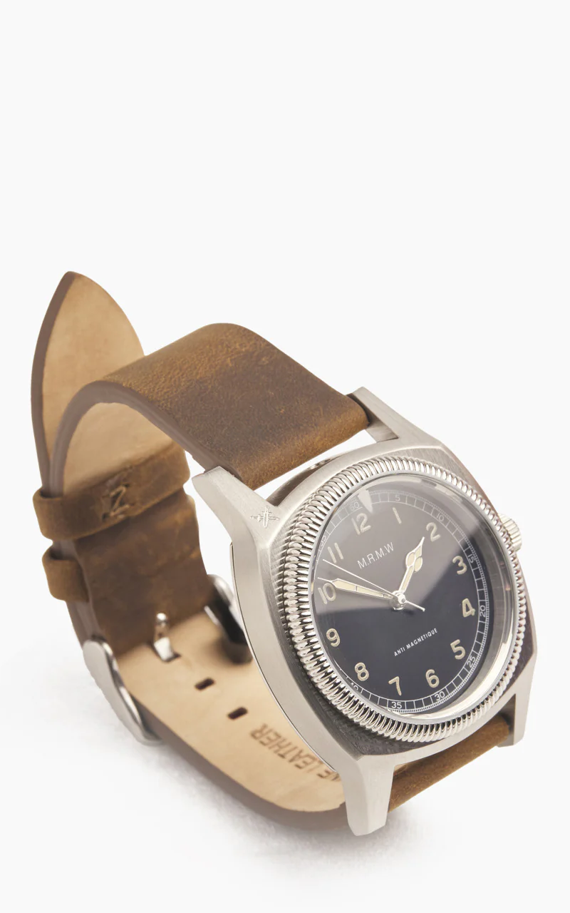 M.R.M.W. Majetek Big Turtle 3 Hands Leather Strap Black - Image 3