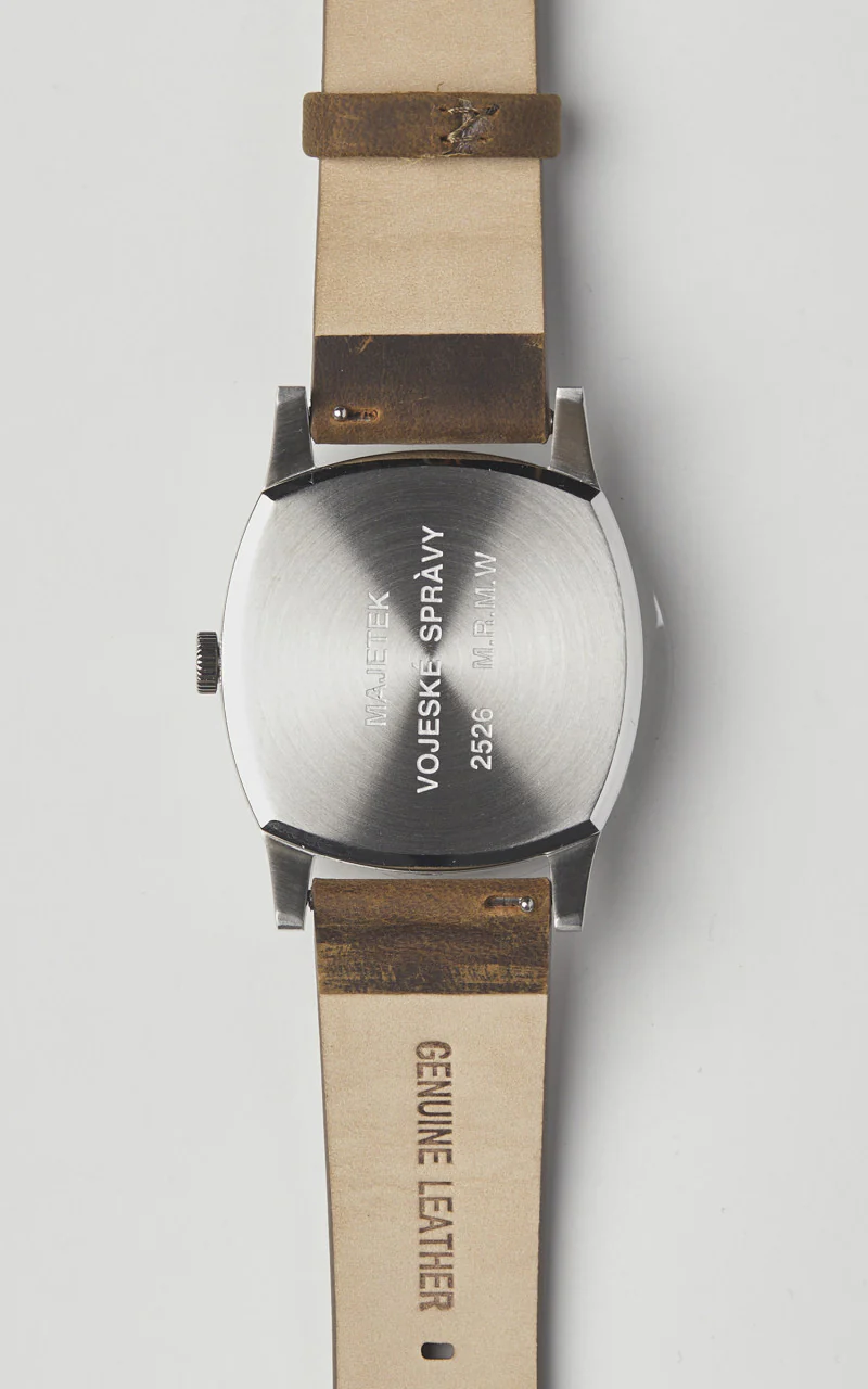 M.R.M.W. Majetek Big Turtle 3 Hands Leather Strap Black - Image 5