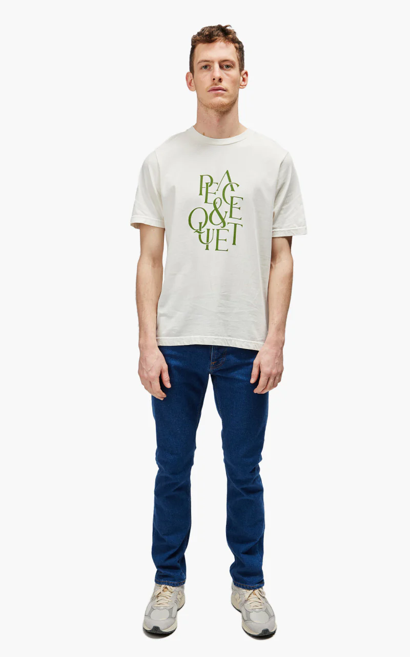 Museum of Peace & Quiet Serif T-Shirt Bone - Image 2