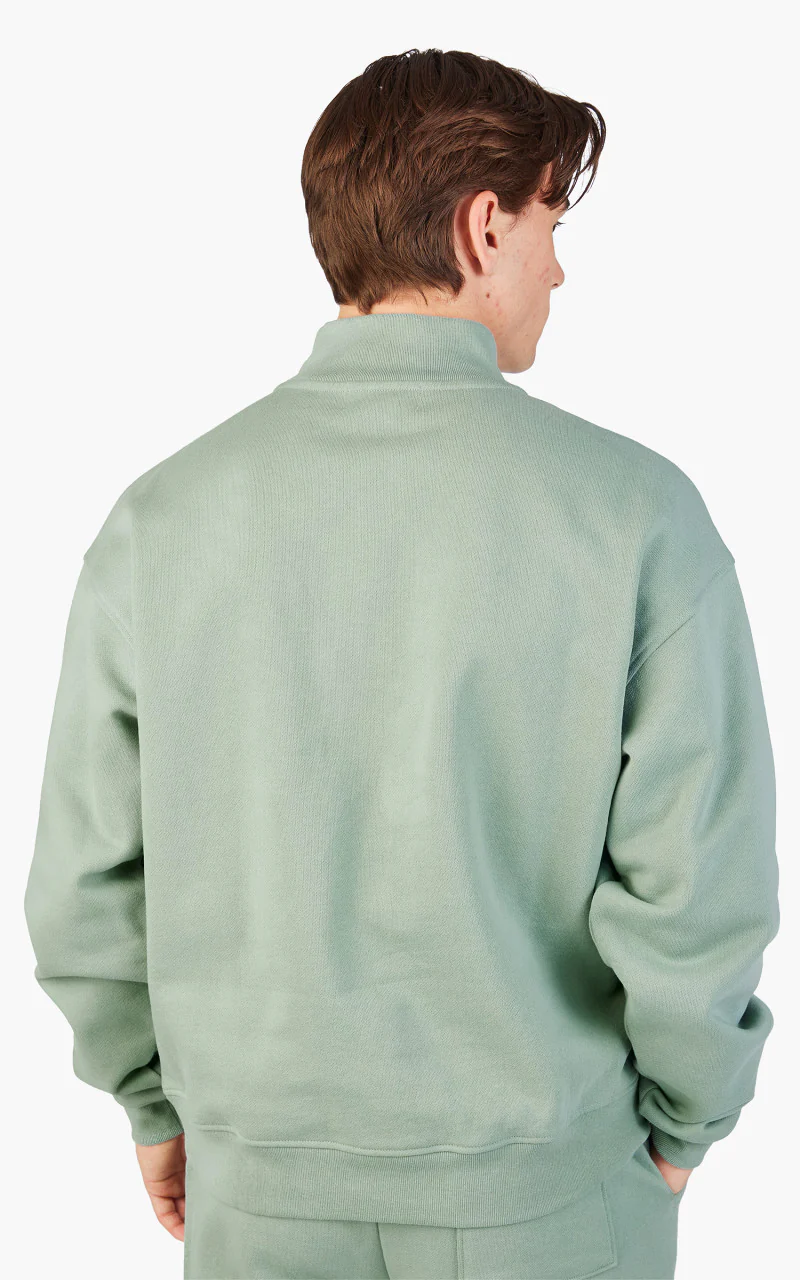 Museum of Peace & Quiet Wordmark Quarter Zip Sage - Image 5