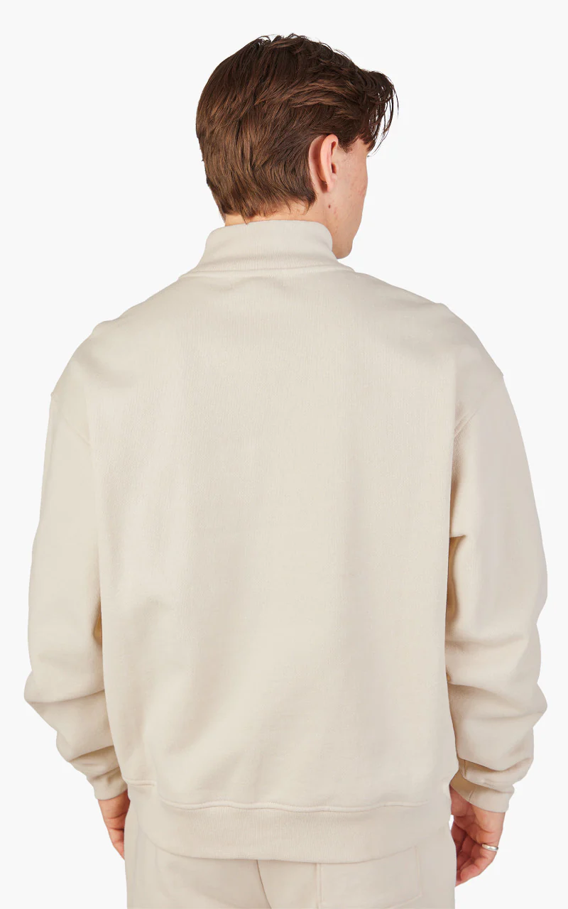 Museum of Peace & Quiet Wordmark Quarter Zip Sand - Image 5