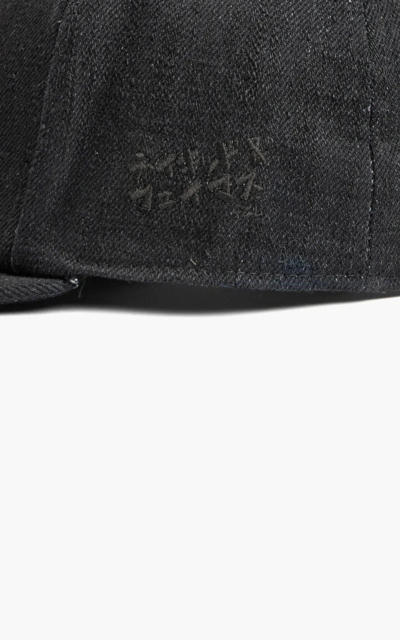 Naked & Famous Denim Baseball Cap Japan Heritage Selvedge Black - Image 3