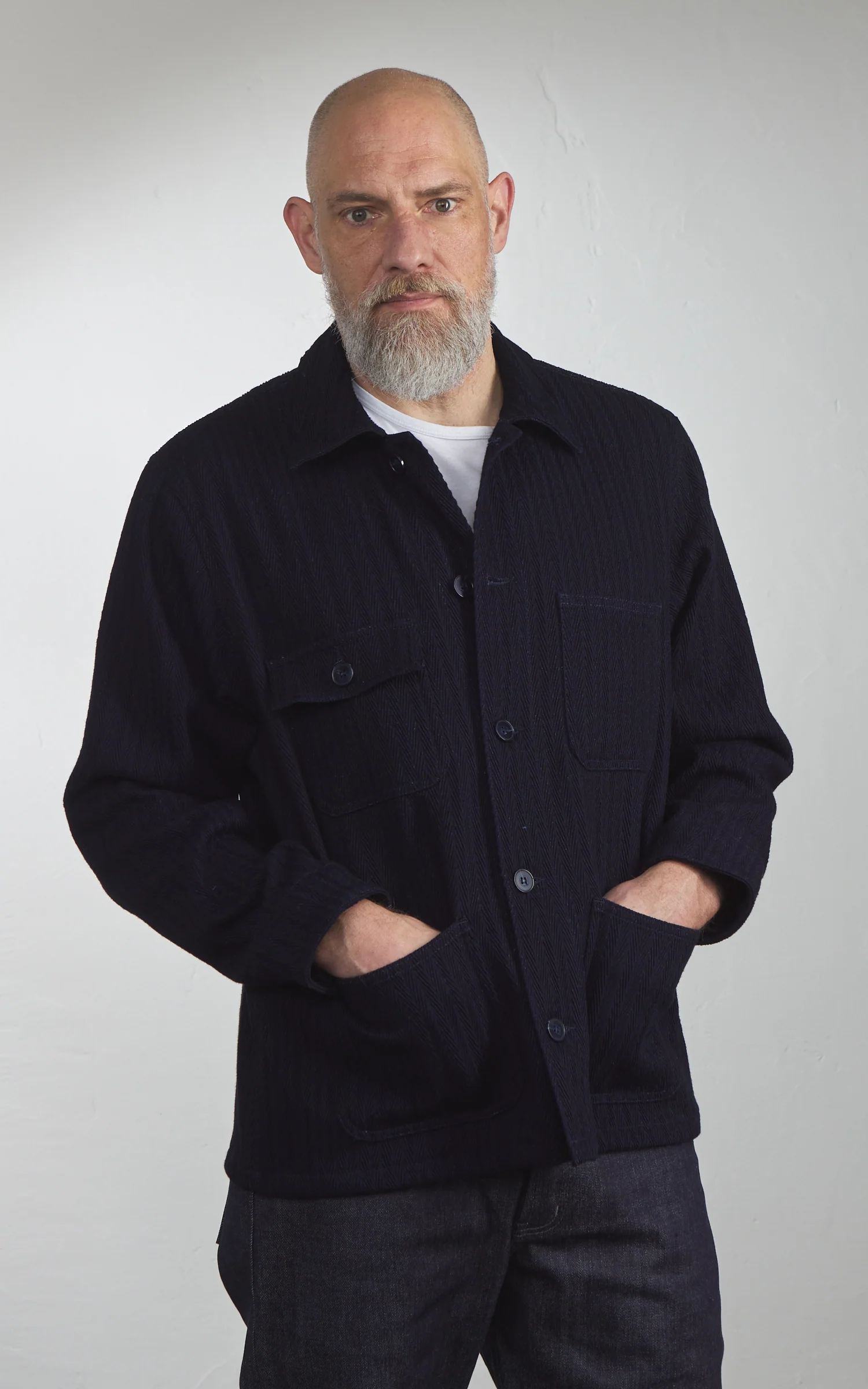 Naked & Famous Denim Chore Coat Sugiaya Indigo - Image 3