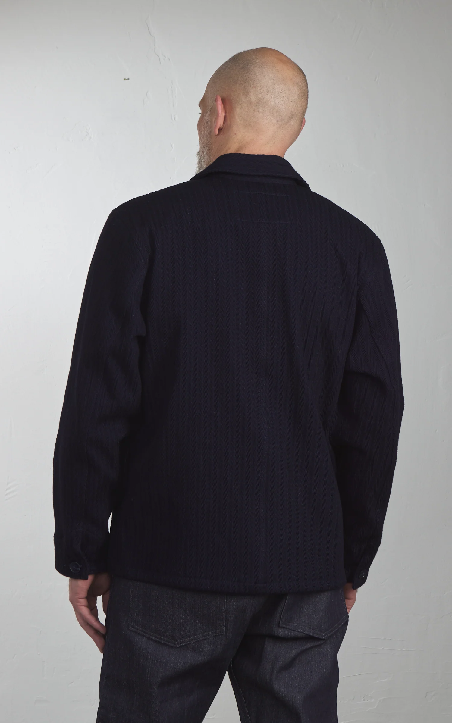 Naked & Famous Denim Chore Coat Sugiaya Indigo - Image 4