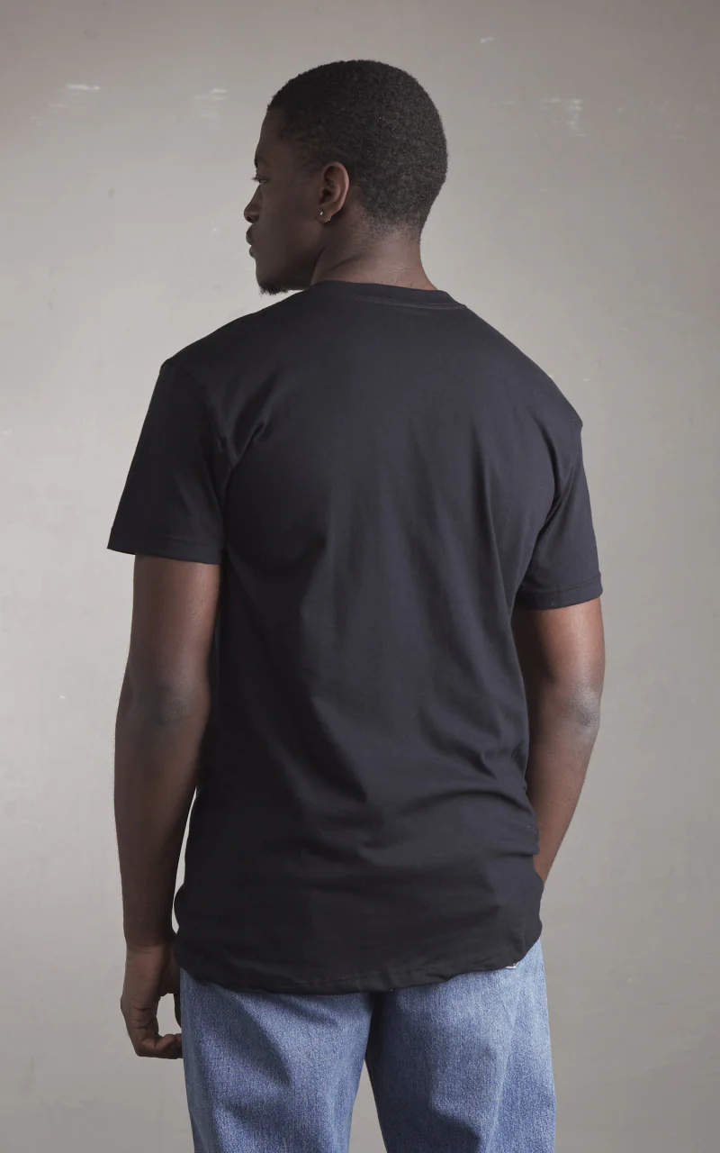 Naked & Famous Denim Circular Knit T-Shirt Black - Image 4