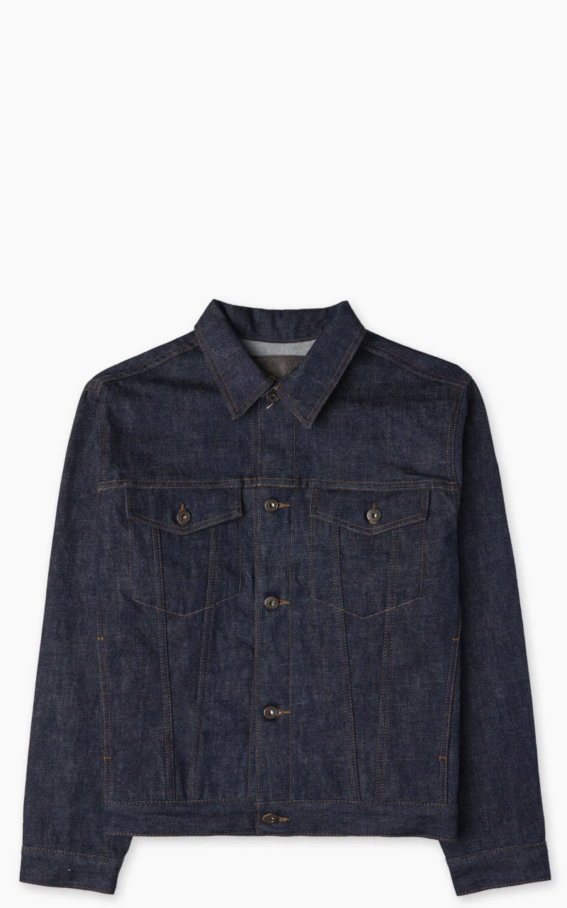 Naked & Famous Denim Denim Jacket Blue Wave Selvedge 12.5oz