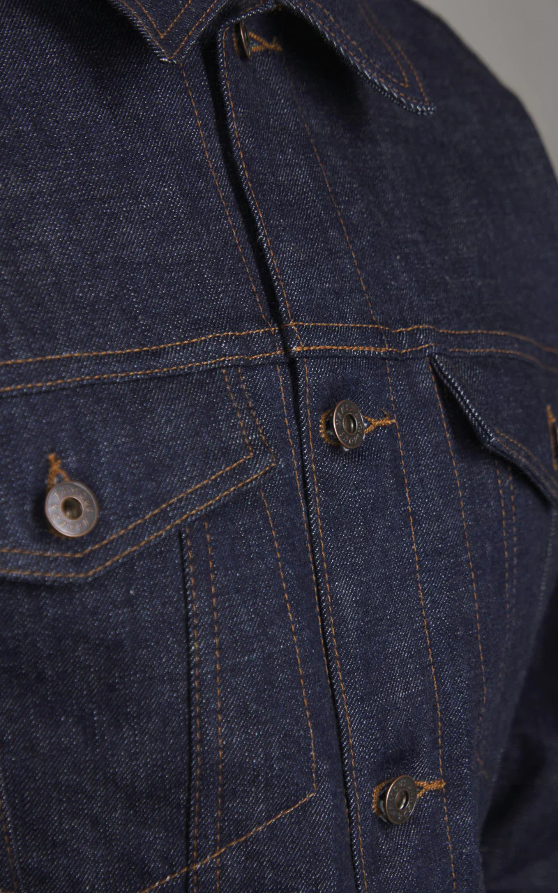 Naked & Famous Denim Denim Jacket Blue Wave Selvedge 12.5oz - Image 6