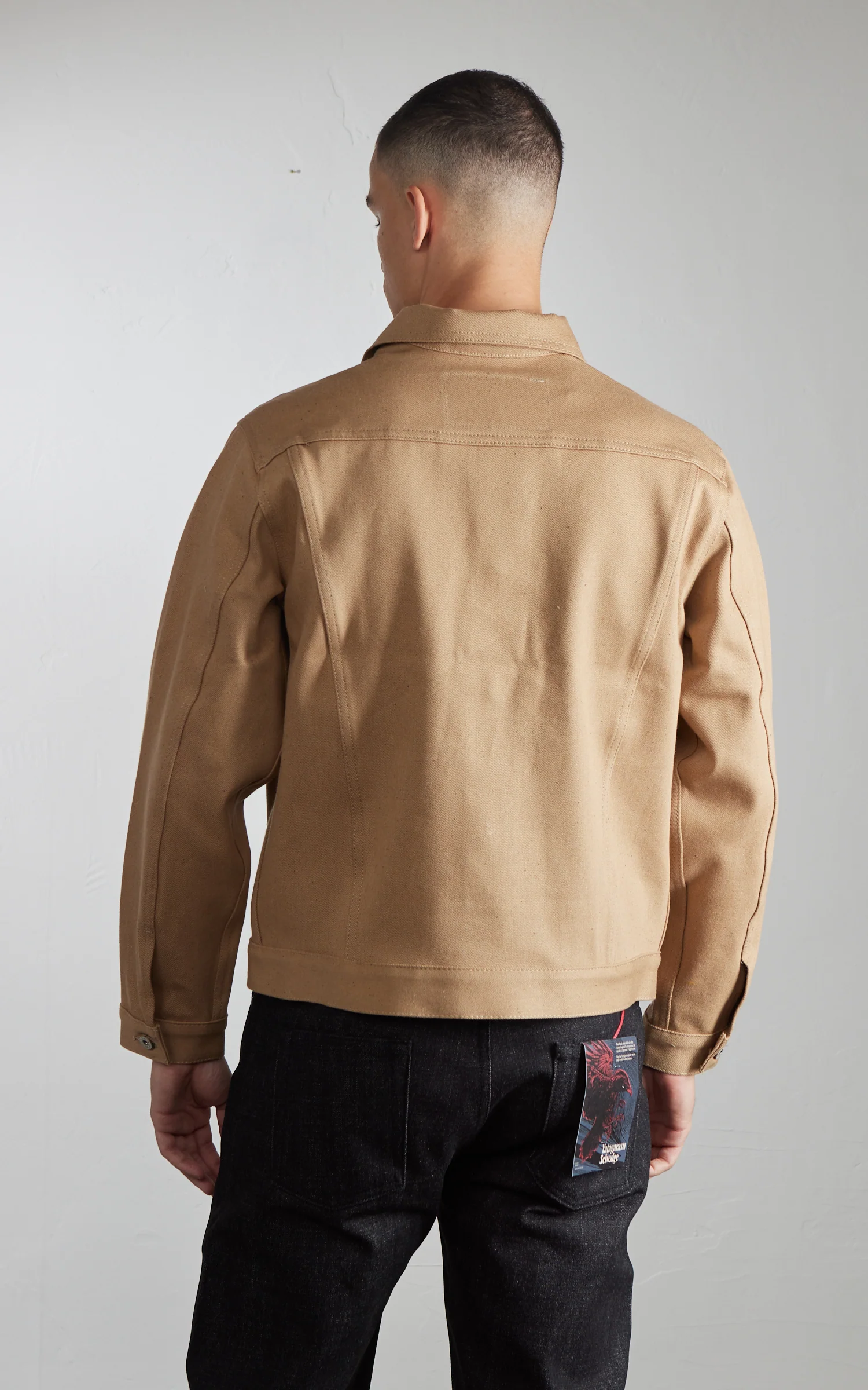 Naked & Famous Denim Denim Jacket Brown Fox Selvedge Brown 13oz - Image 8
