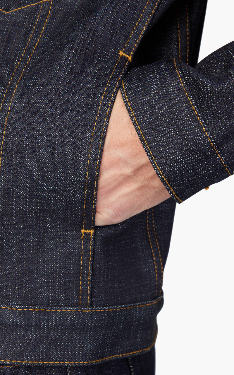 Naked & Famous Denim Denim Jacket Elephant 12 Indigo 20oz - Image 5