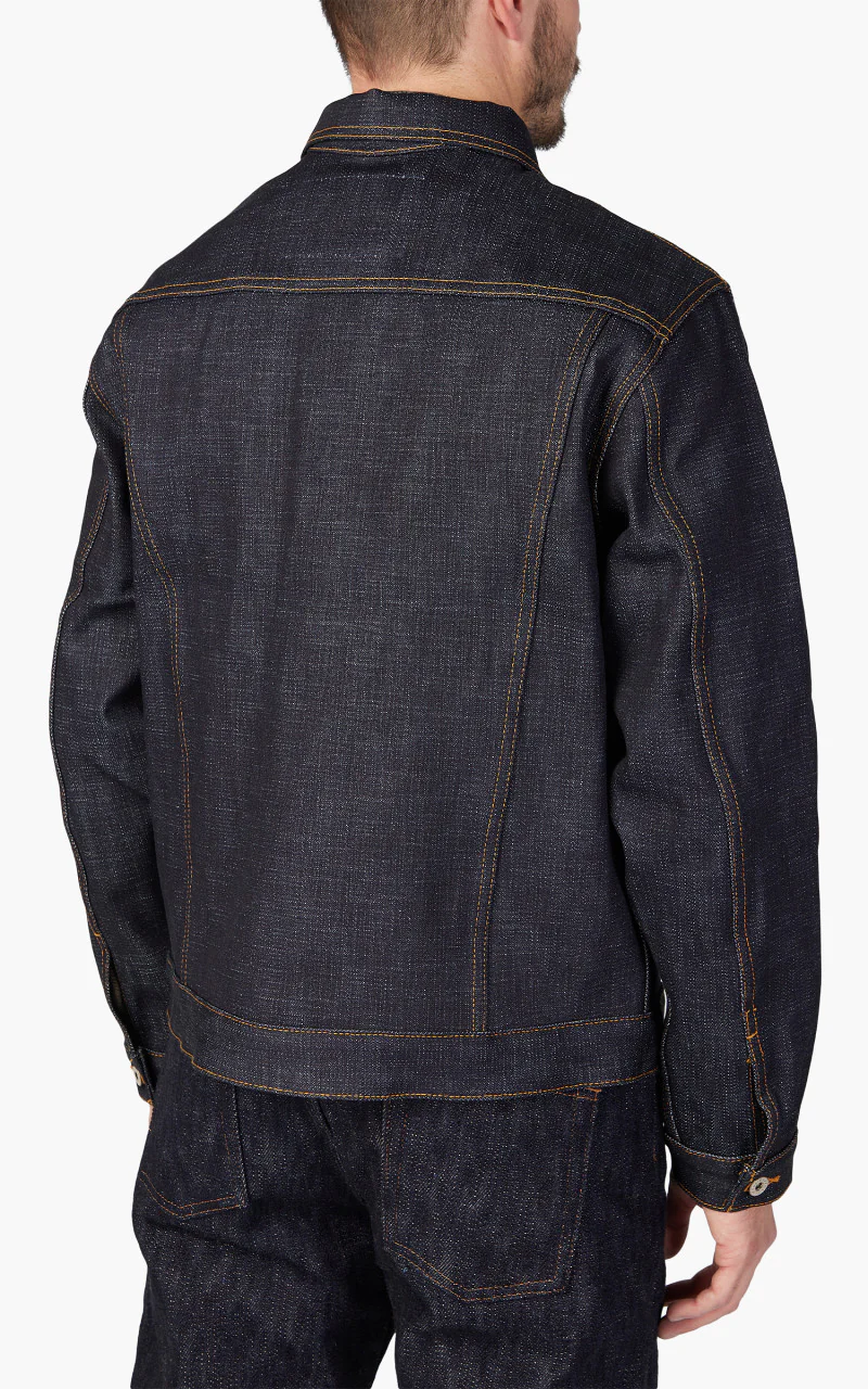Naked & Famous Denim Denim Jacket Elephant 12 Indigo 20oz - Image 6