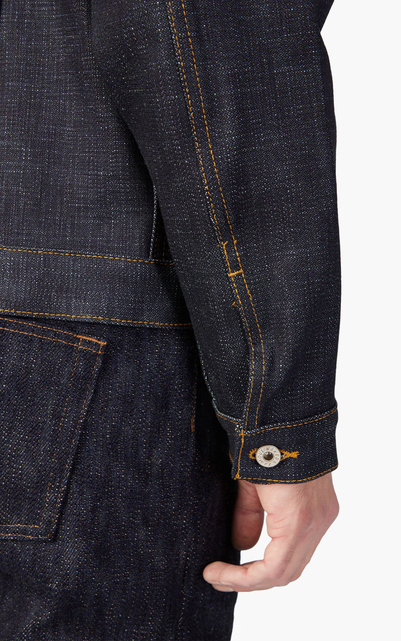 Naked & Famous Denim Denim Jacket Elephant 12 Indigo 20oz - Image 7