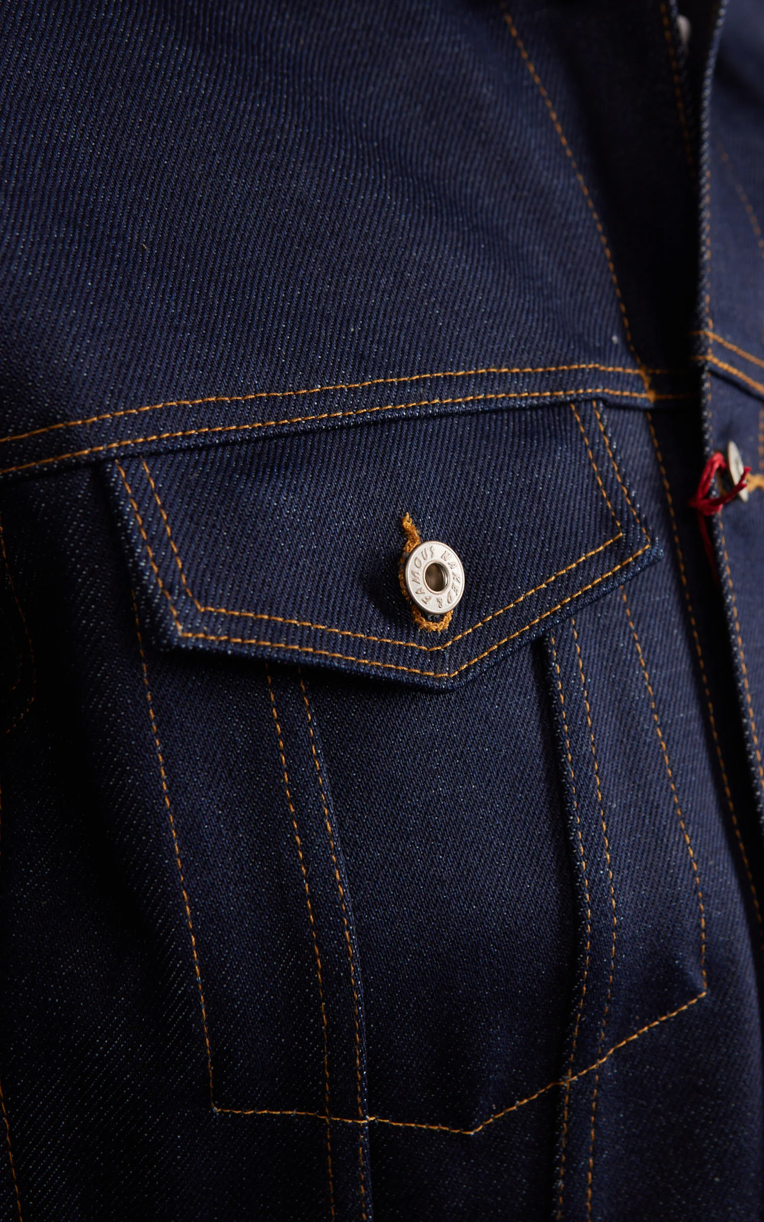 Naked & Famous Denim Denim Jacket Elephant 14 - Dirty Elephant Selvedge Indigo 20oz - Image 4