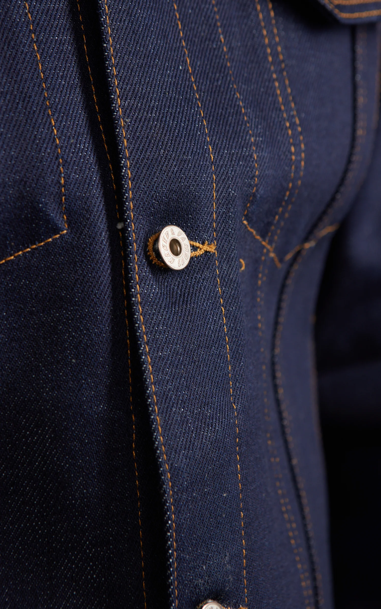 Naked & Famous Denim Denim Jacket Elephant 14 - Dirty Elephant Selvedge Indigo 20oz - Image 5