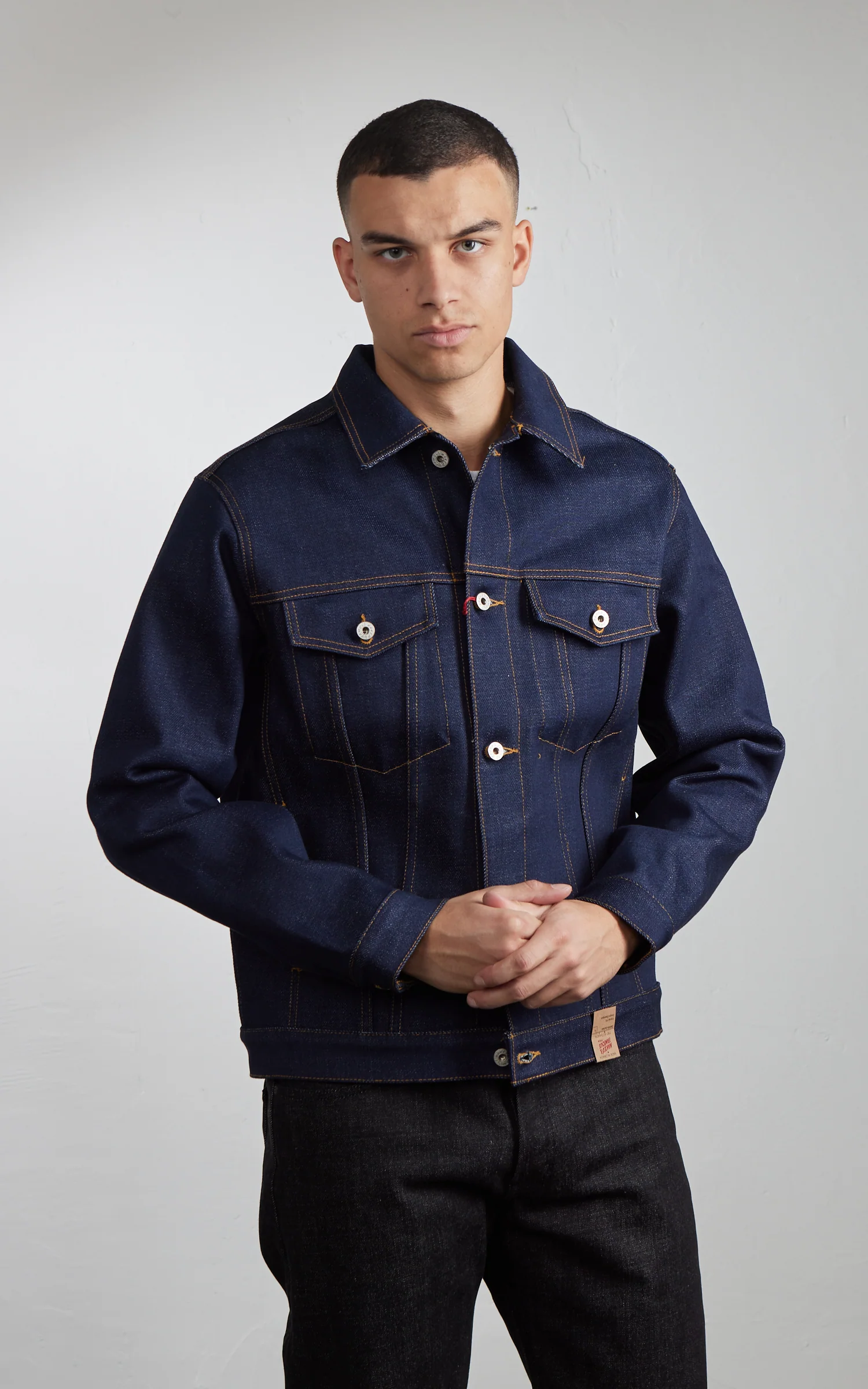 Naked & Famous Denim Denim Jacket Elephant 14 - Dirty Elephant Selvedge Indigo 20oz - Image 6