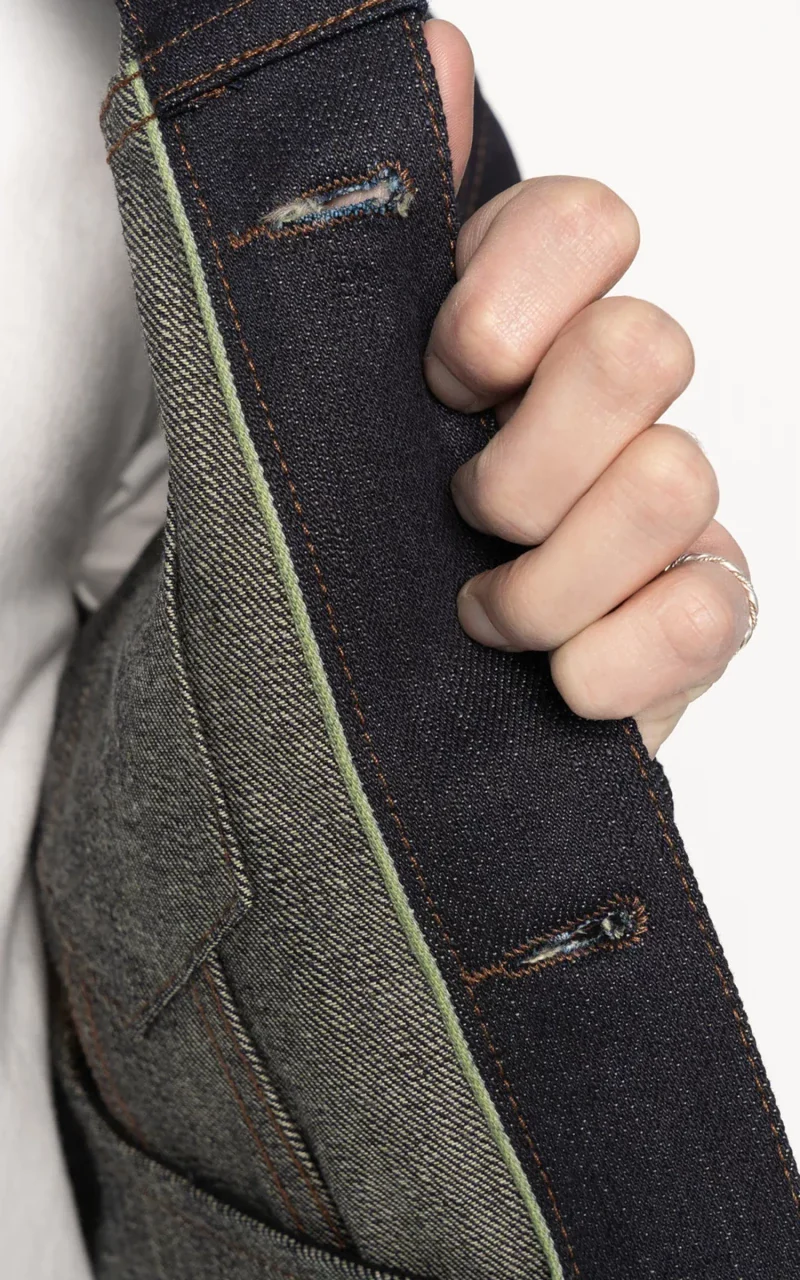 Naked & Famous Denim Denim Jacket Matcha Selvedge 15oz - Image 5