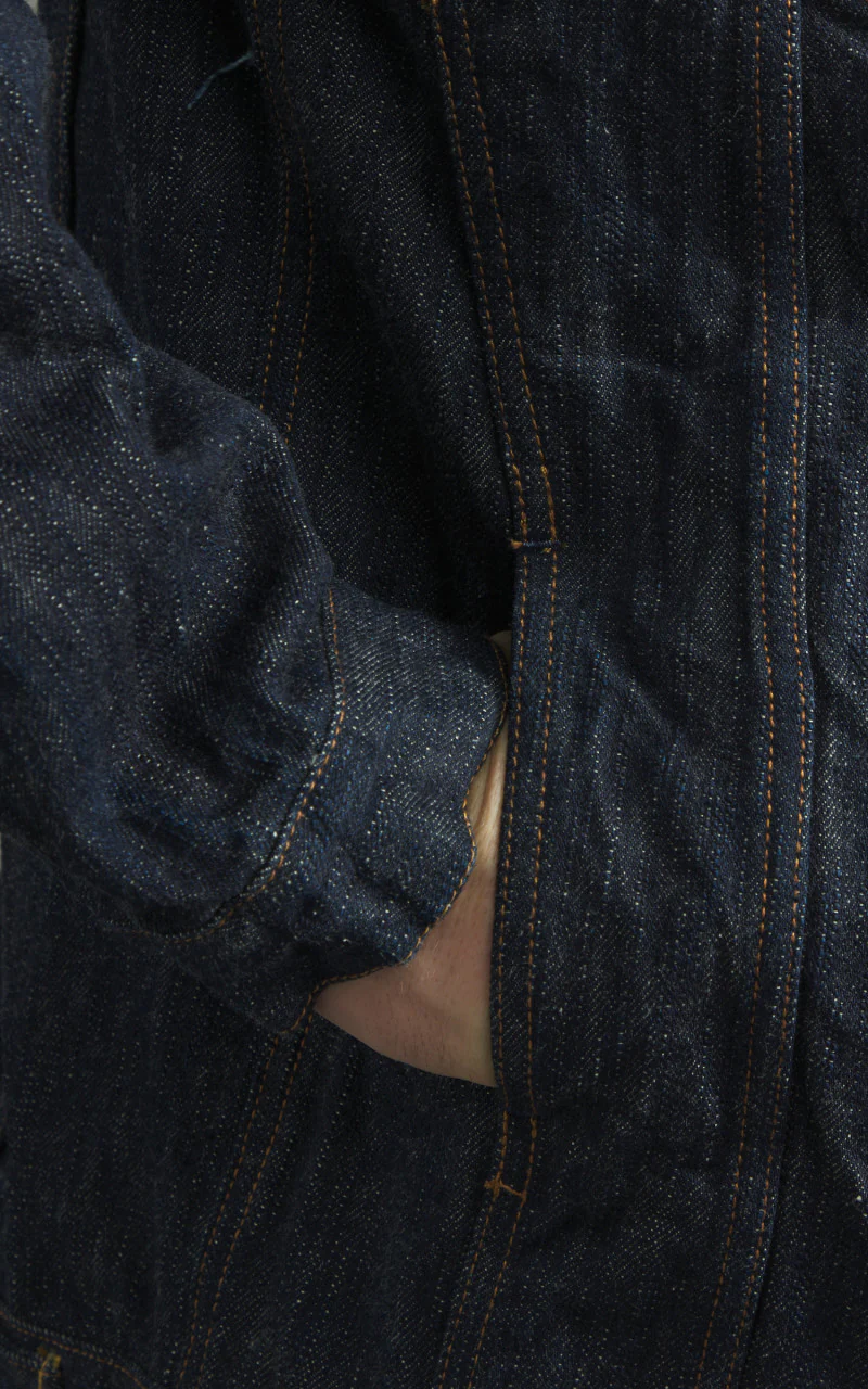 Naked & Famous Denim Denim Jacket MIJ12 Aomidori Selvedge 16oz - Image 10