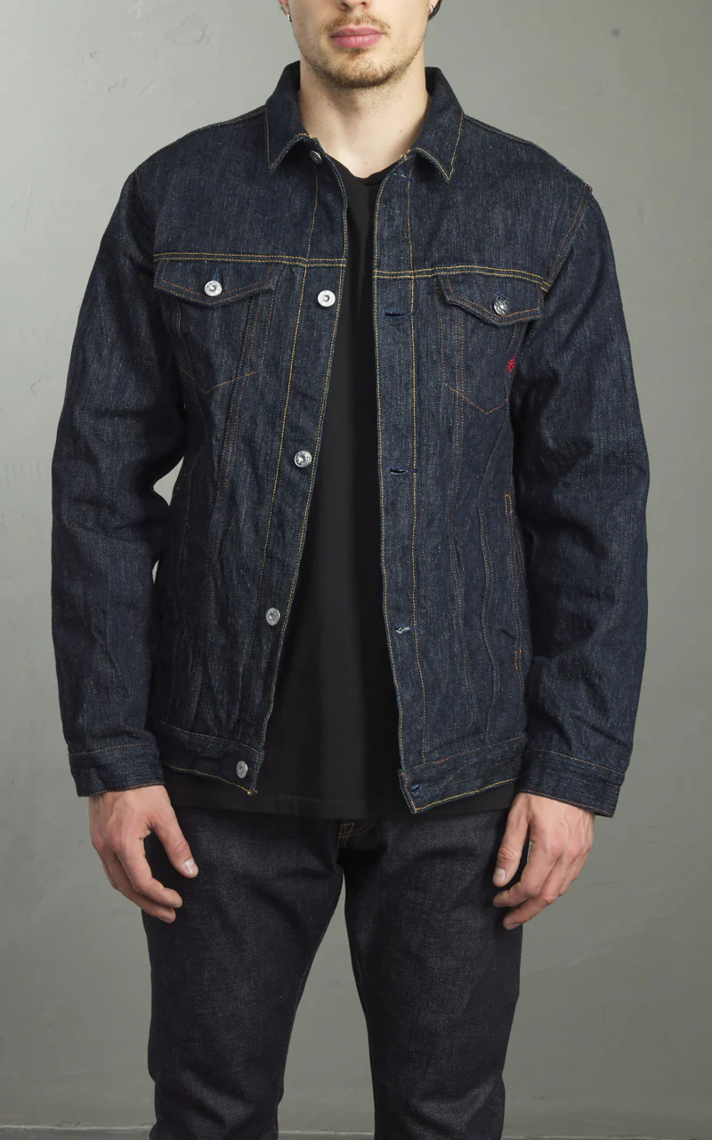 Naked & Famous Denim Denim Jacket MIJ12 Aomidori Selvedge 16oz - Image 4