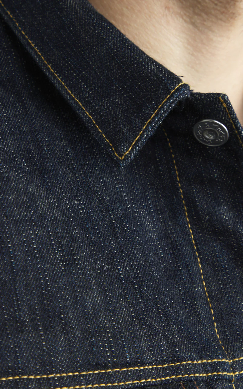 Naked & Famous Denim Denim Jacket MIJ12 Aomidori Selvedge 16oz - Image 5
