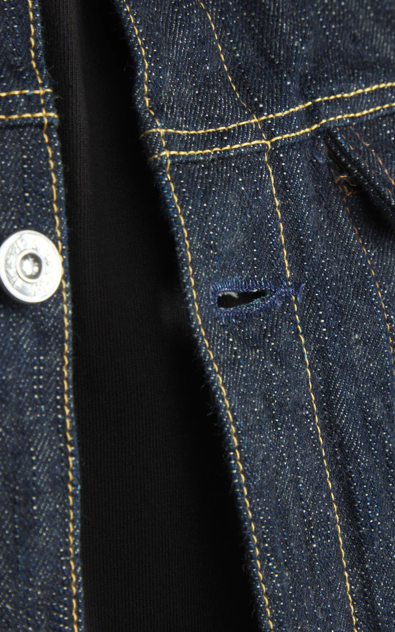 Naked & Famous Denim Denim Jacket MIJ12 Aomidori Selvedge 16oz - Image 6