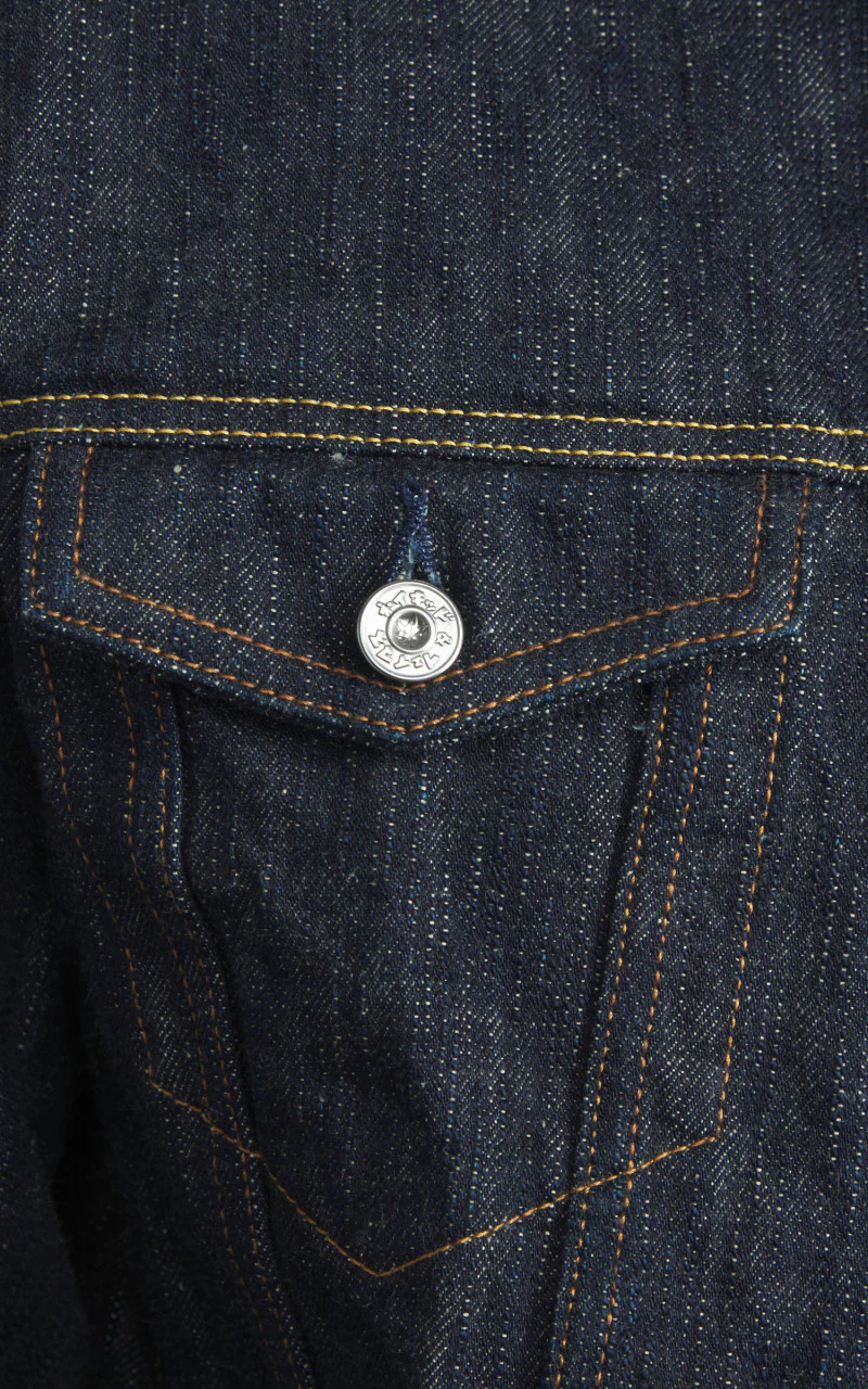 Naked & Famous Denim Denim Jacket MIJ12 Aomidori Selvedge 16oz - Image 7