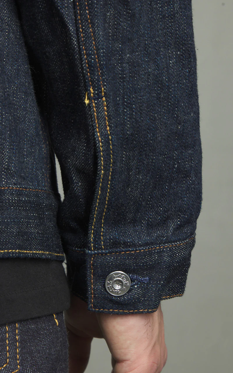 Naked & Famous Denim Denim Jacket MIJ12 Aomidori Selvedge 16oz - Image 8
