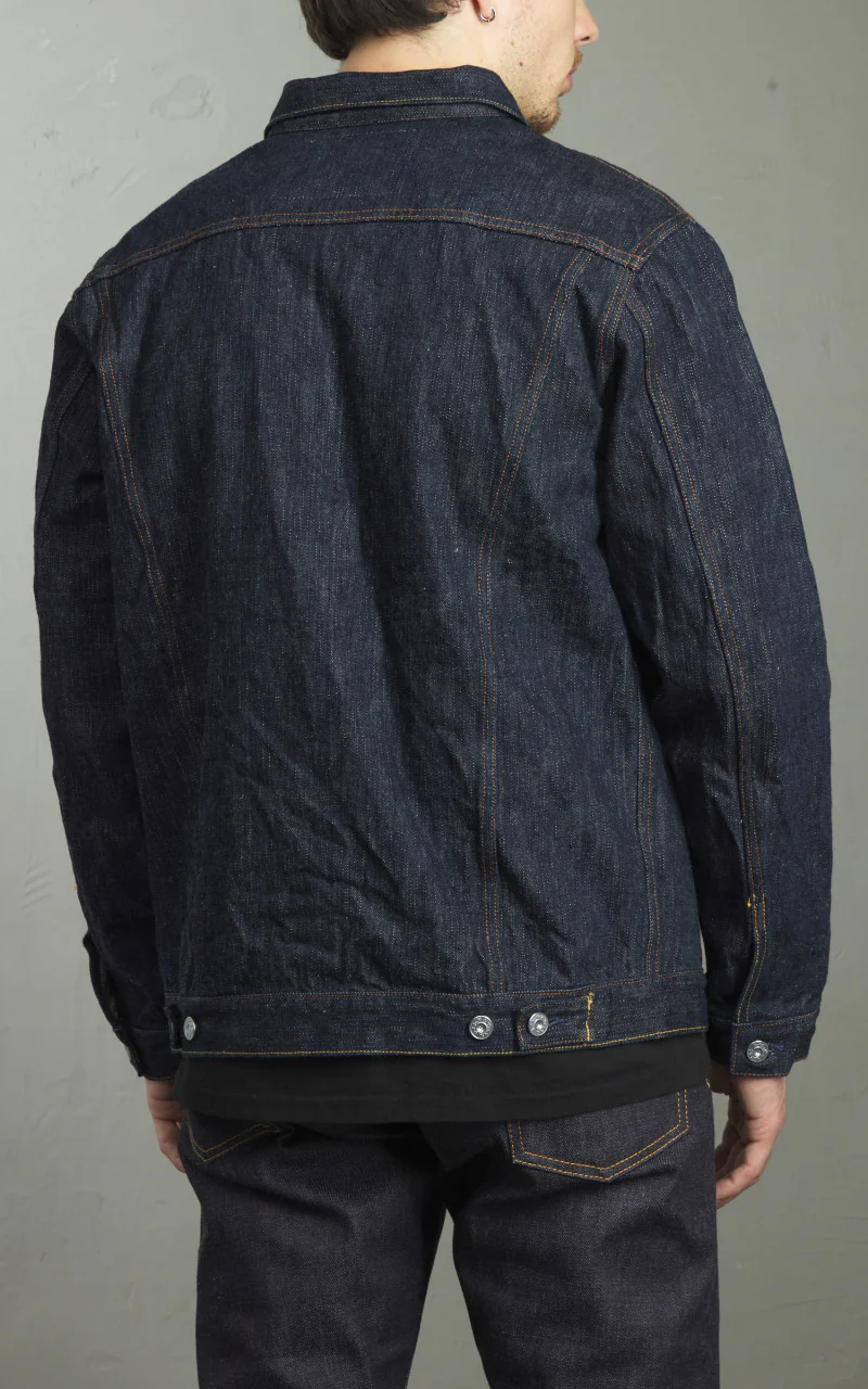 Naked & Famous Denim Denim Jacket MIJ12 Aomidori Selvedge 16oz - Image 9