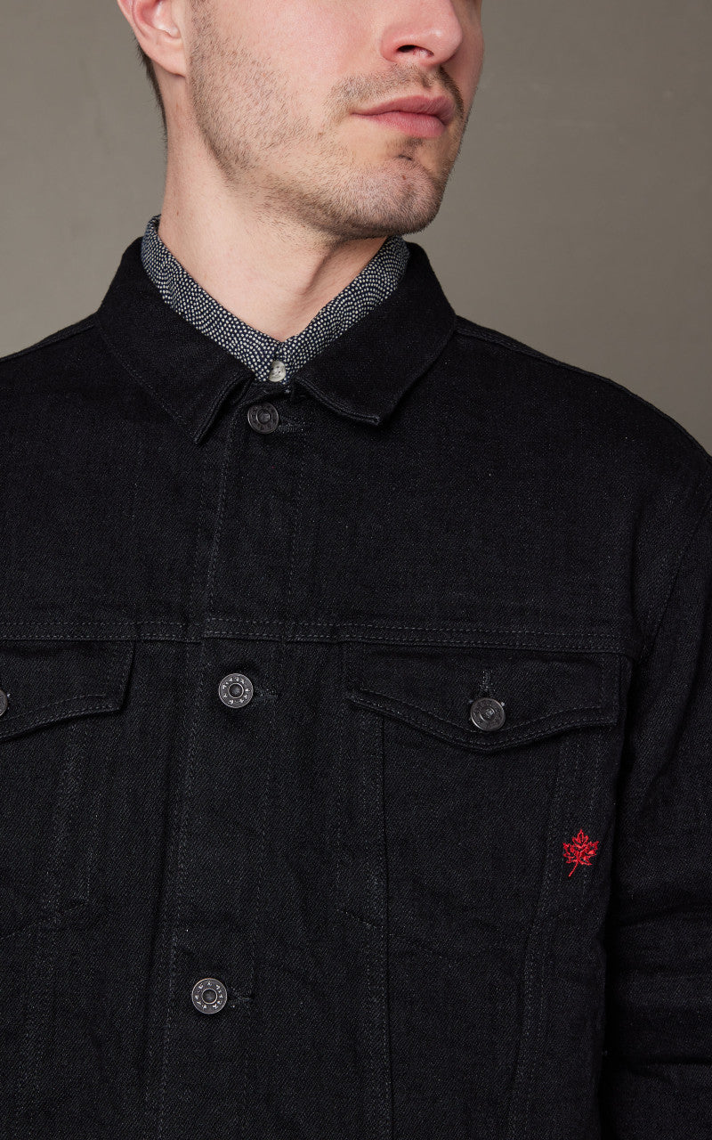 Naked & Famous Denim Denim Jacket MIJ13 Okayama Spirit Kuro 16oz - Image 5