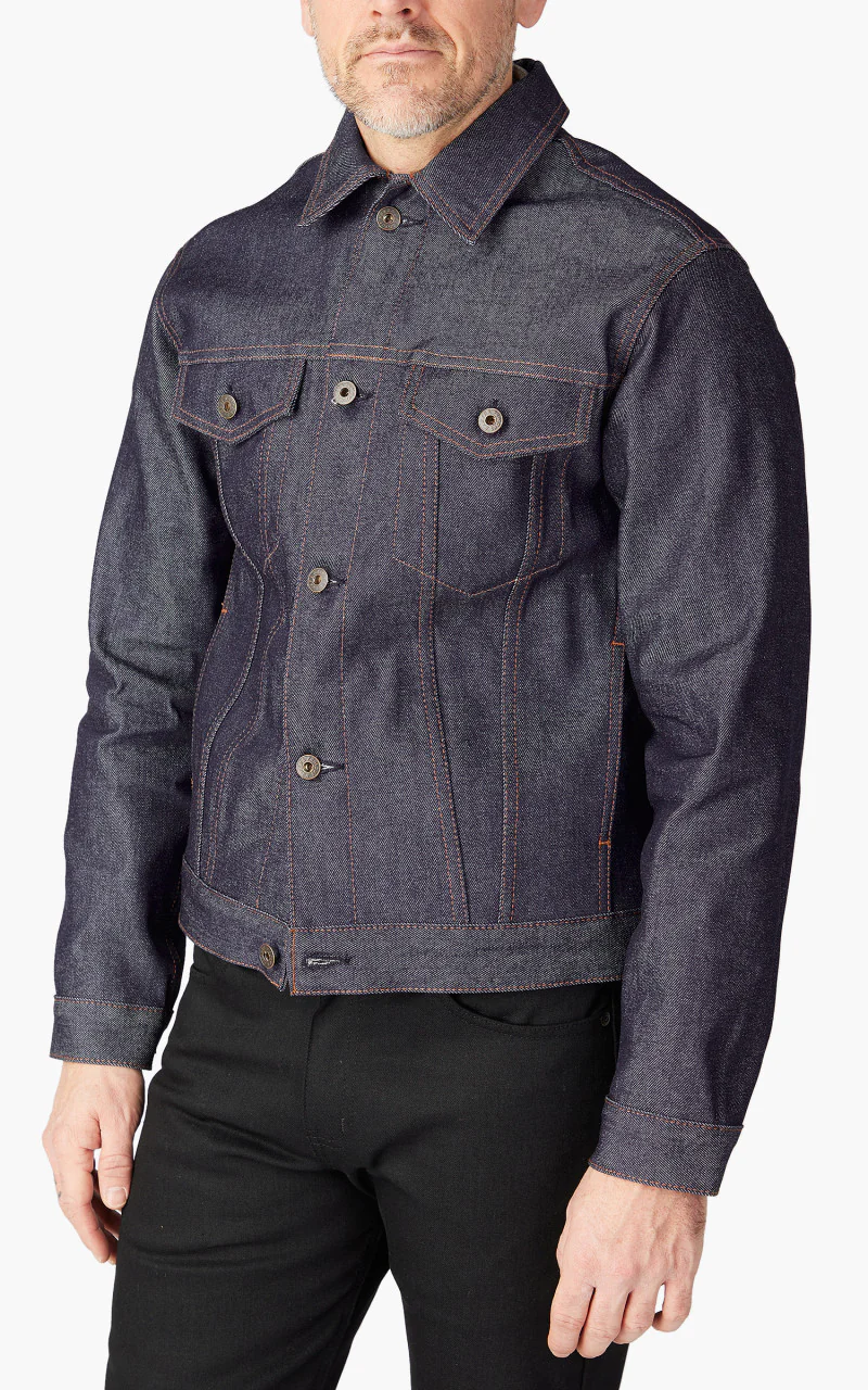 Naked & Famous Denim Denim Jacket Natural Indigo Selvedge Blue 12.5oz - Image 4