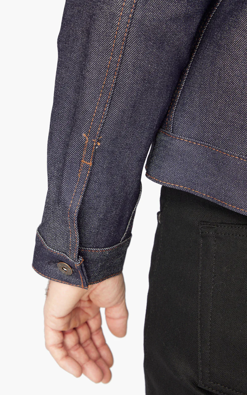 Naked & Famous Denim Denim Jacket Natural Indigo Selvedge Blue 12.5oz - Image 7