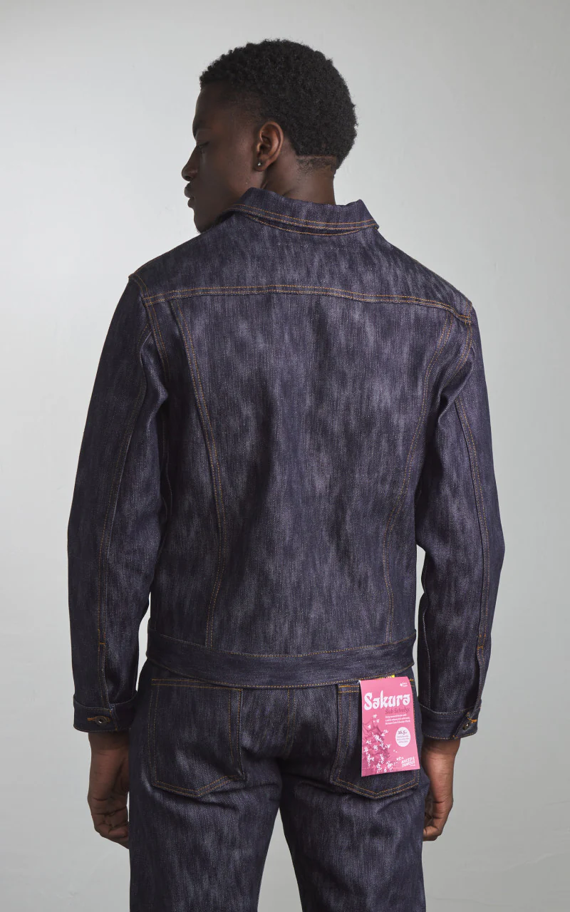 Naked & Famous Denim Denim Jacket Sakura Slub Selvedge Indigo 16.5oz - Image 6