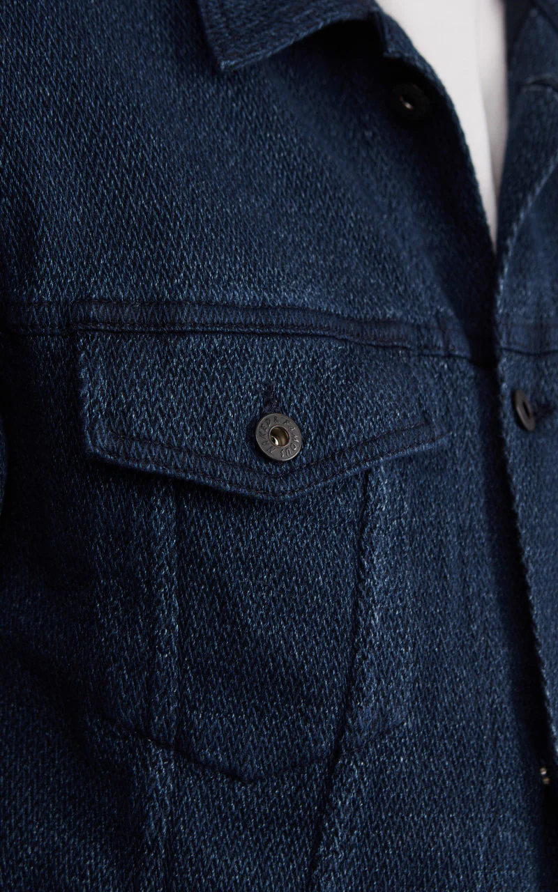 Naked & Famous Denim Denim Jacket Yagasuri Denim Indigo - Image 3