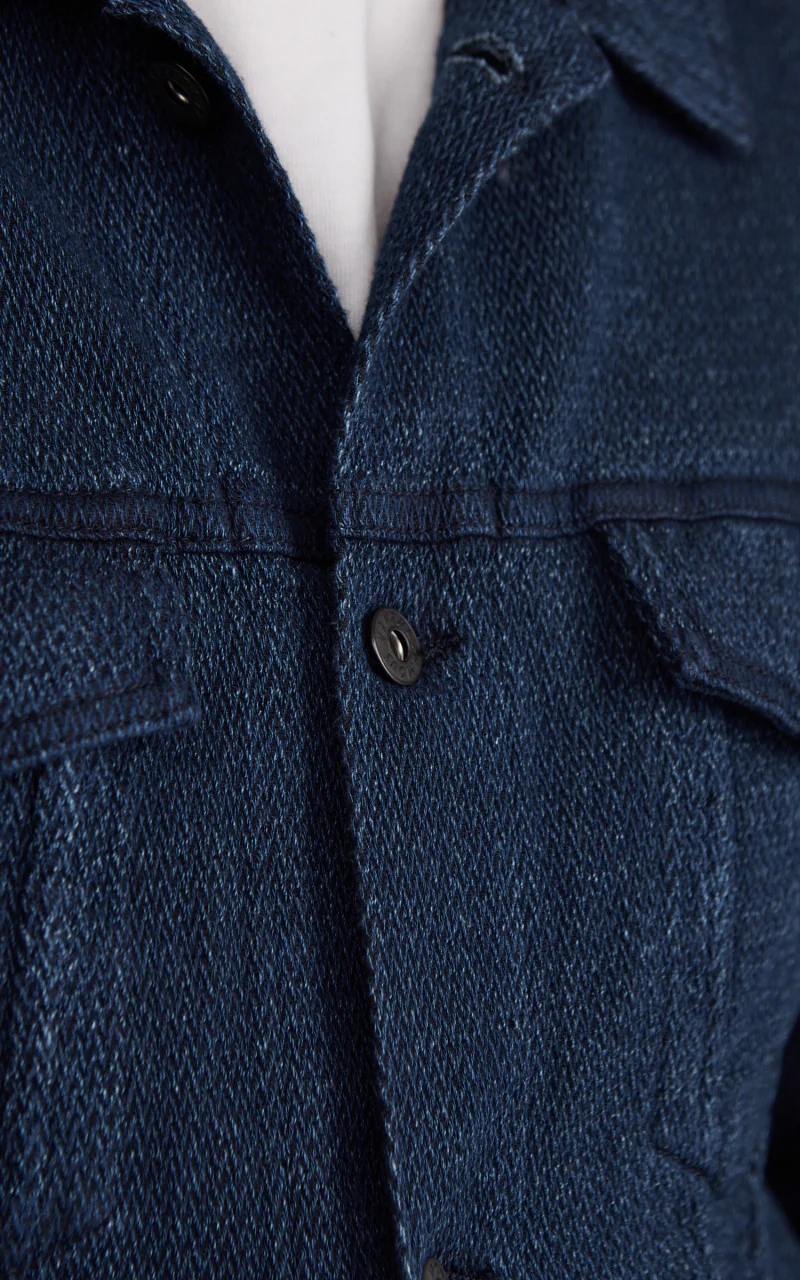 Naked & Famous Denim Denim Jacket Yagasuri Denim Indigo - Image 5