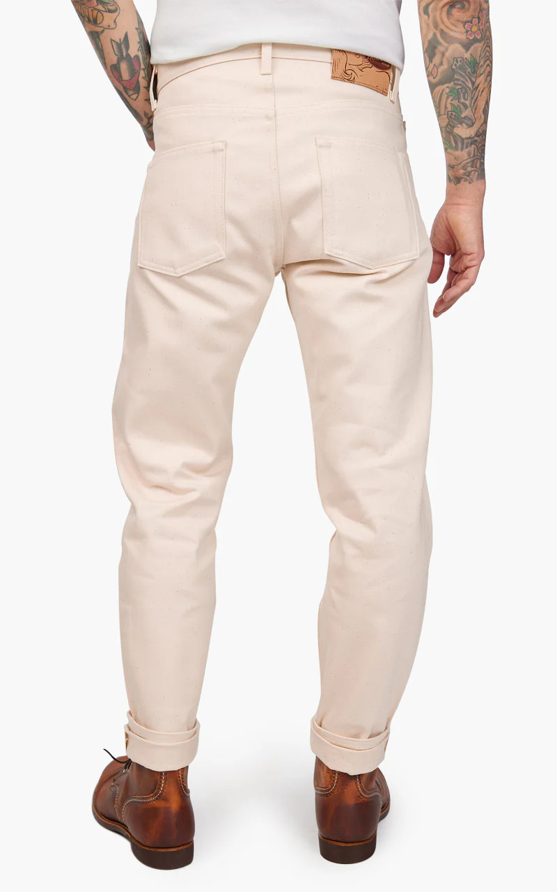Naked & Famous Denim Easy Guy All Natural Organic Cotton Ecru - Image 4