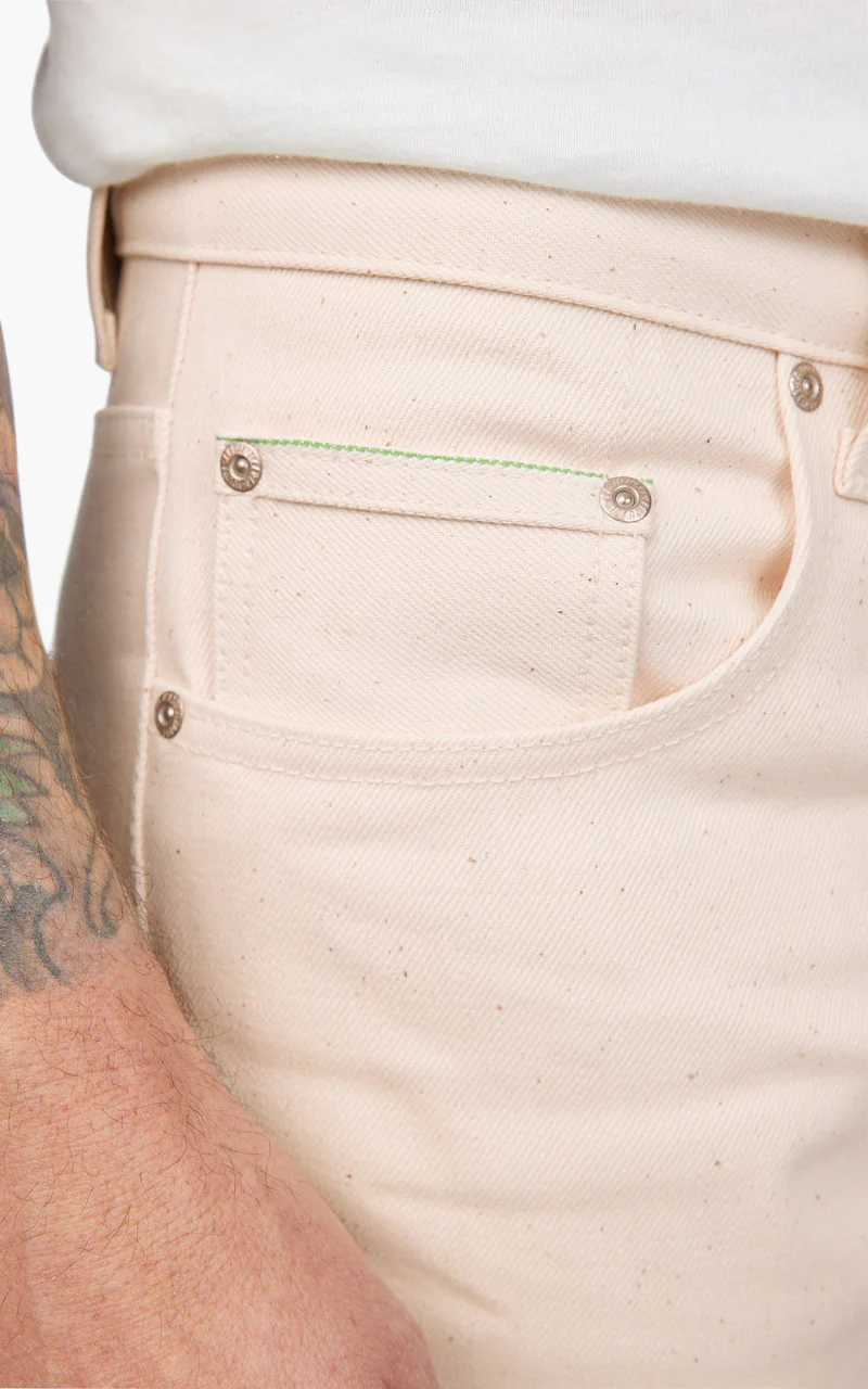 Naked & Famous Denim Easy Guy All Natural Organic Cotton Ecru - Image 5