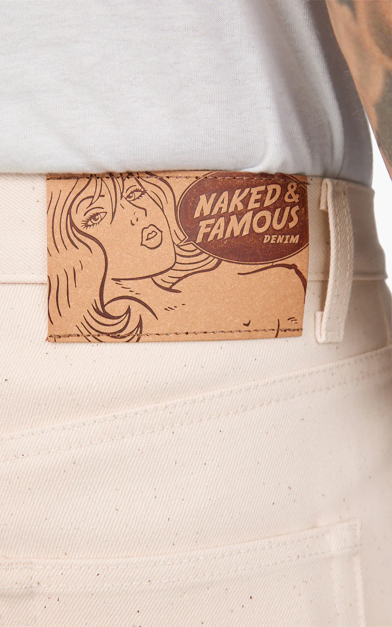 Naked & Famous Denim Easy Guy All Natural Organic Cotton Ecru - Image 6